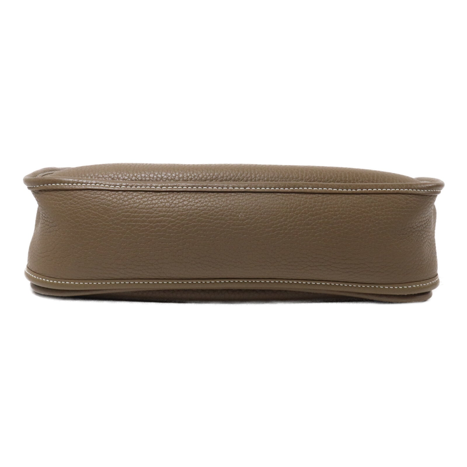 HERMES Clemence皮革Evelyne PM肩背袋Etoupe
