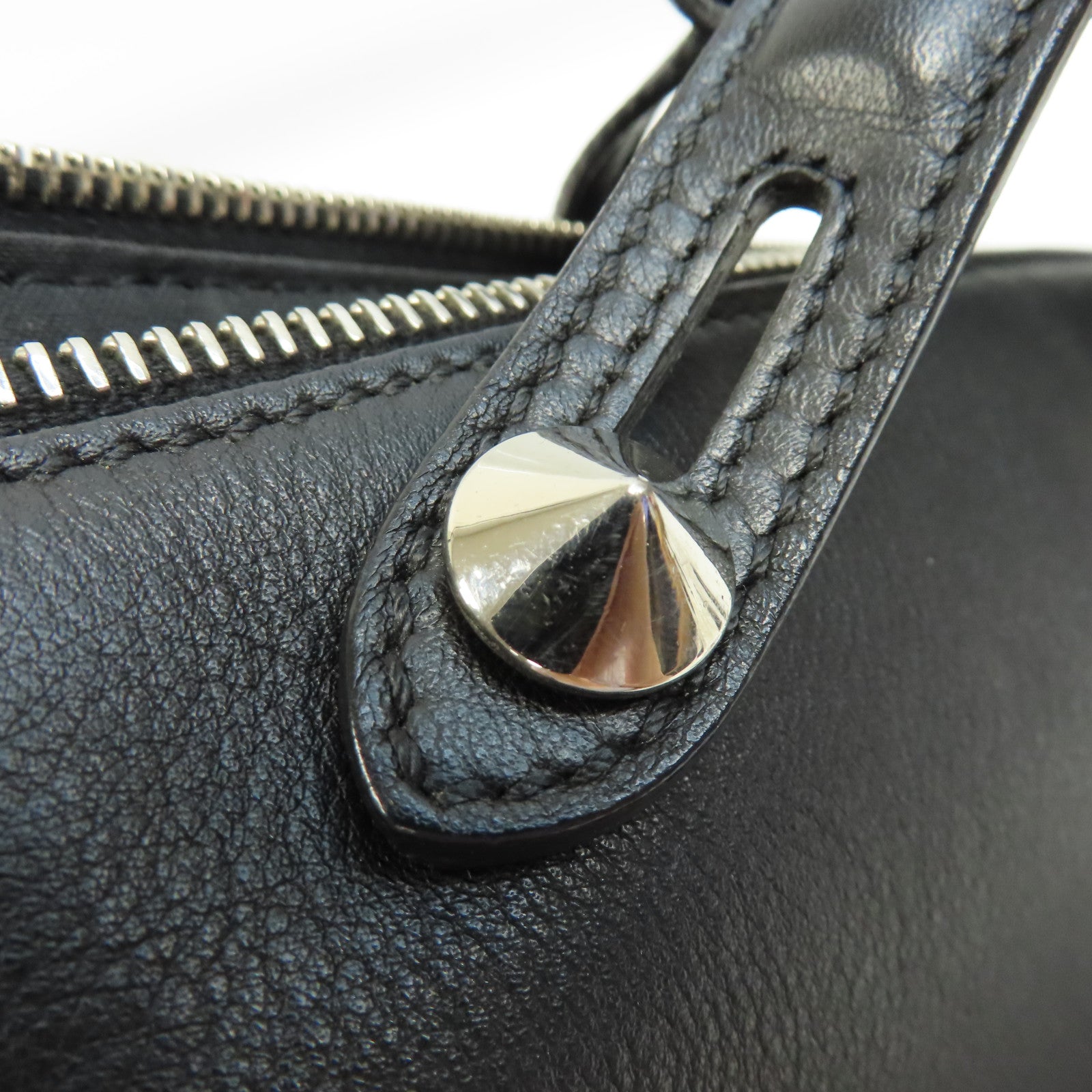 FENDI 牛皮皮革By The Way銀扣手挽肩背兩用袋黑色