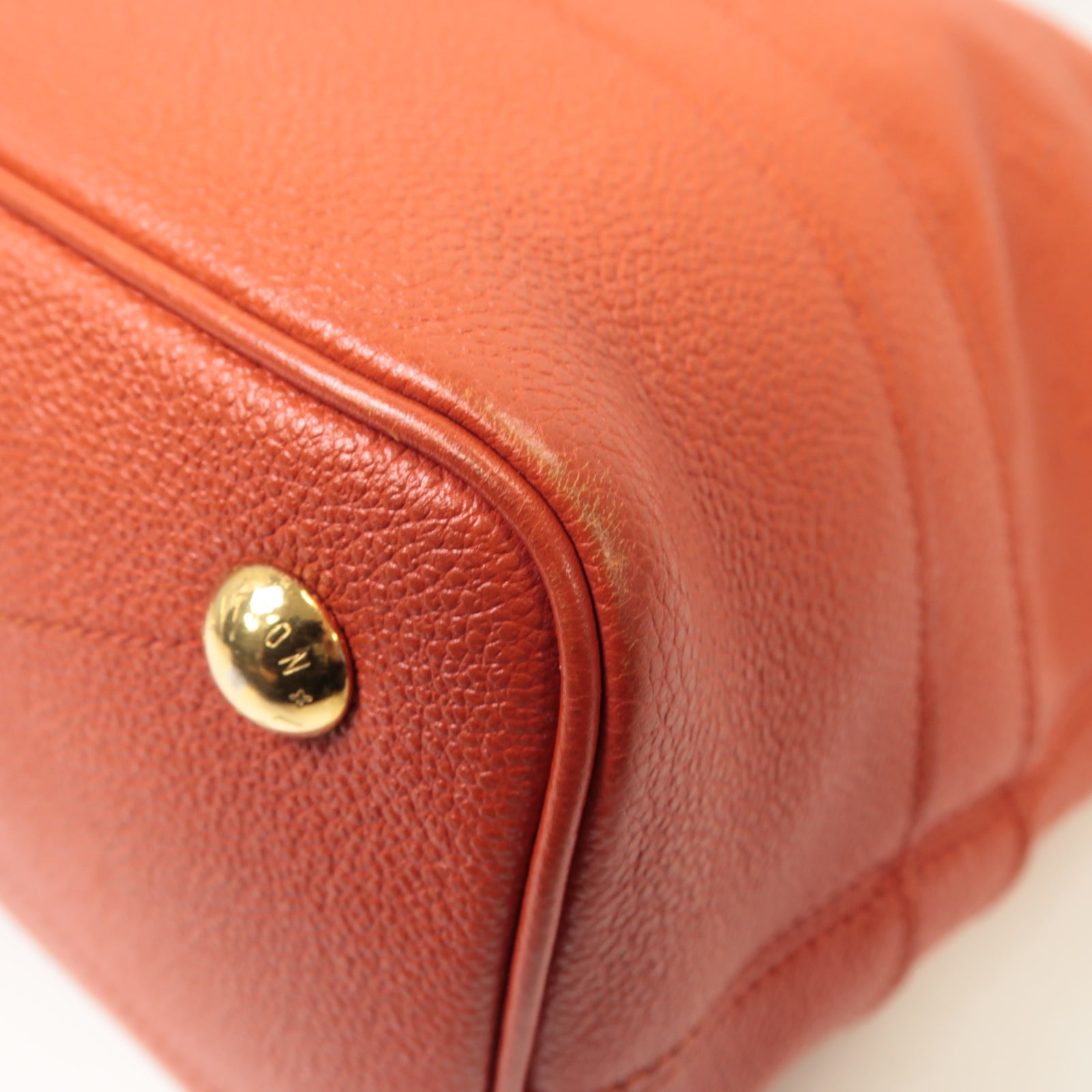 LOUIS VUITTON 【激減優惠】Monogram Empreinte Citadine PM金扣肩背袋紅色