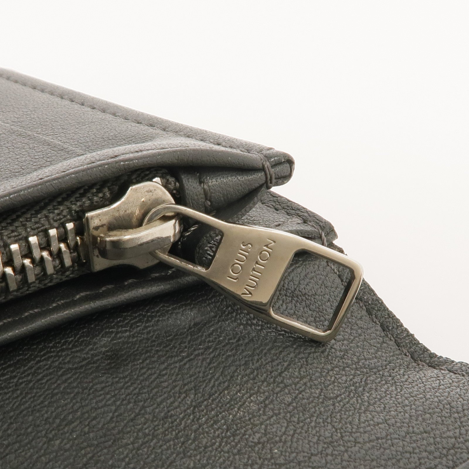 LOUIS VUITTON 牛皮皮革Brazza Long Wallet銀扣長錢包