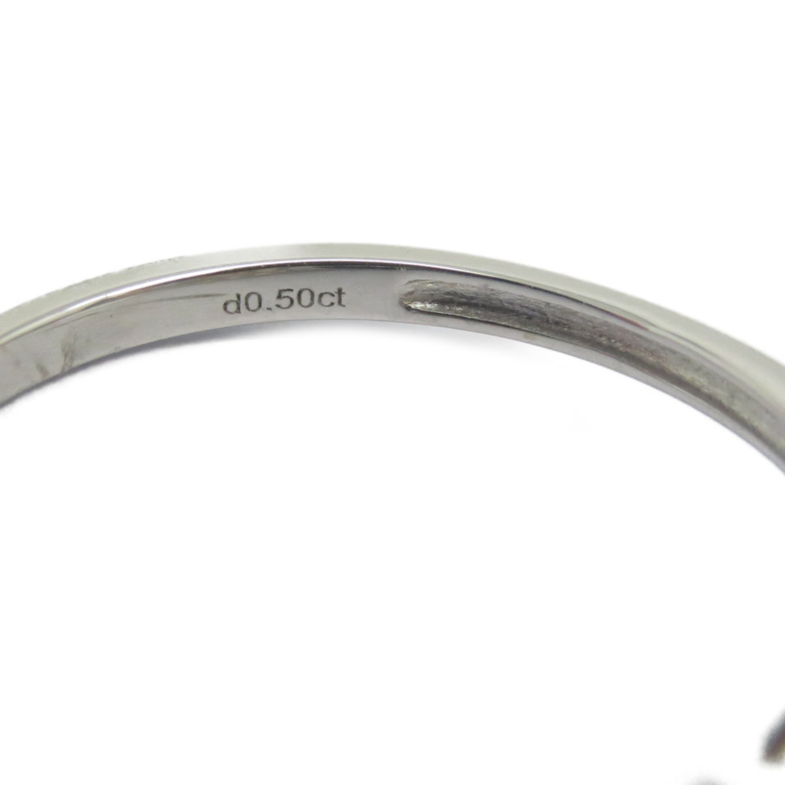 JEWELRY 【激減優惠】18K白金/玫瑰金Diamond Ring 0.50ct鑽石戒指US#7