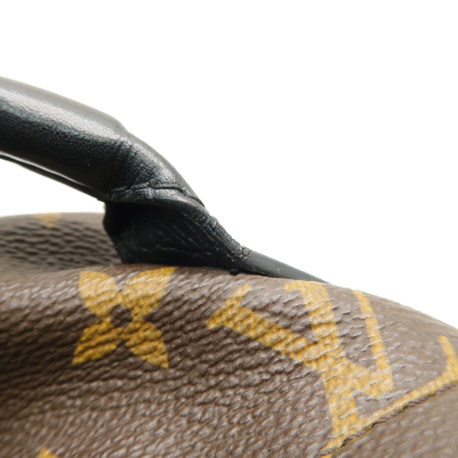 LOUIS VUITTON Monogram Macassar Palm Springs Backpack Mini金扣背包棕色黒色
