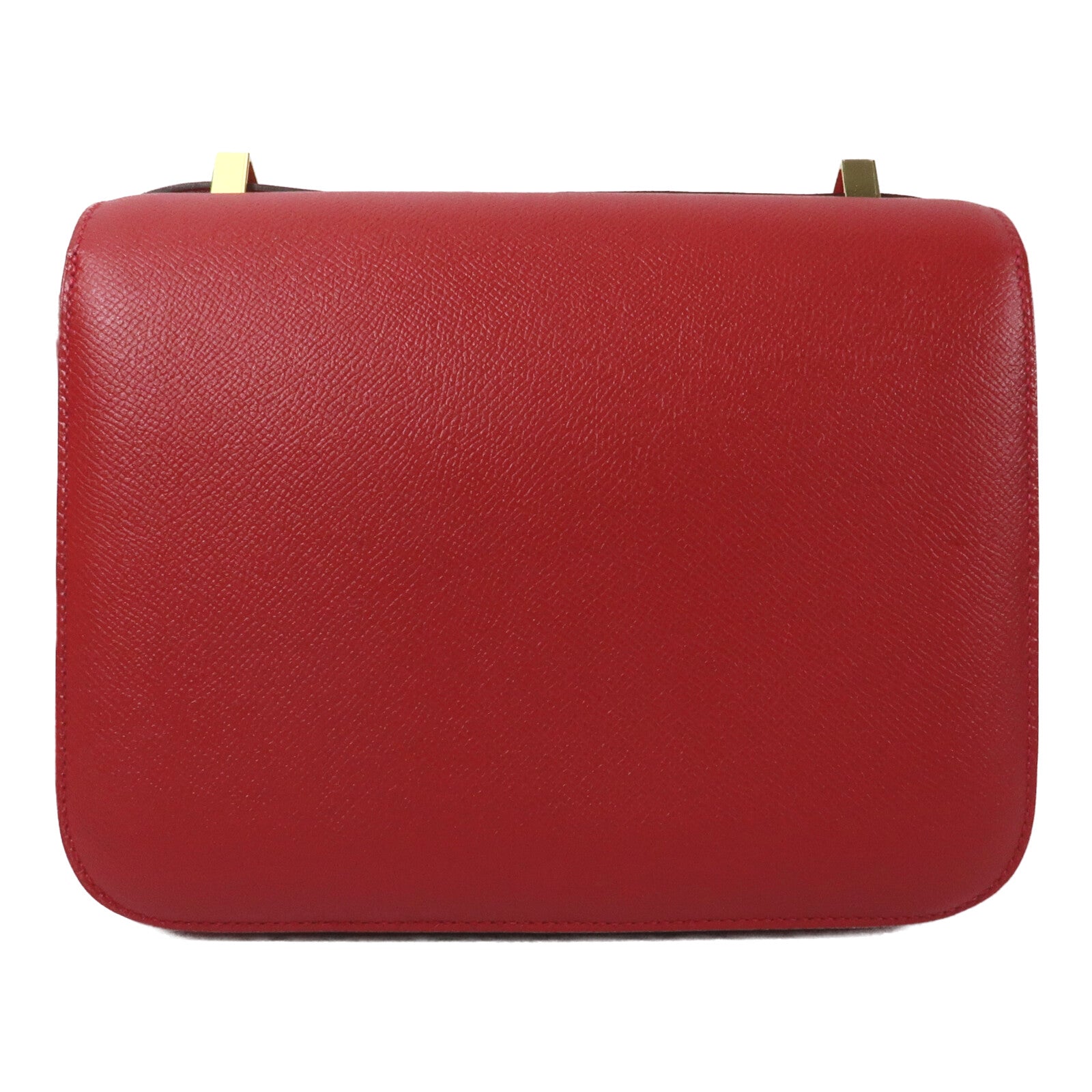 HERMES Epsom皮革Constance 24金扣肩背袋Rouge Casaque