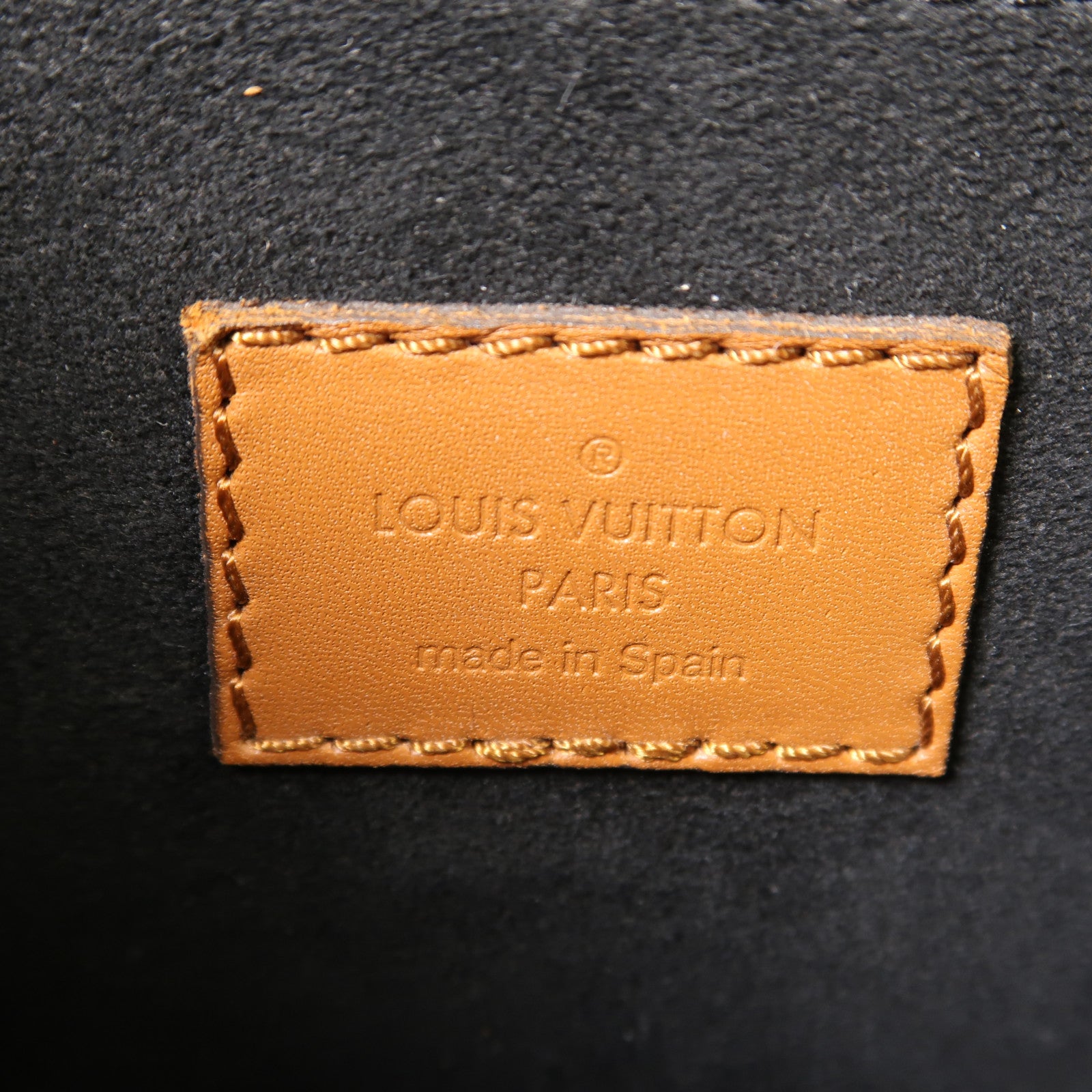 LOUIS VUITTON Monogram/Monogram Reverse Dauphine MM金扣手挽肩背兩用袋棕色