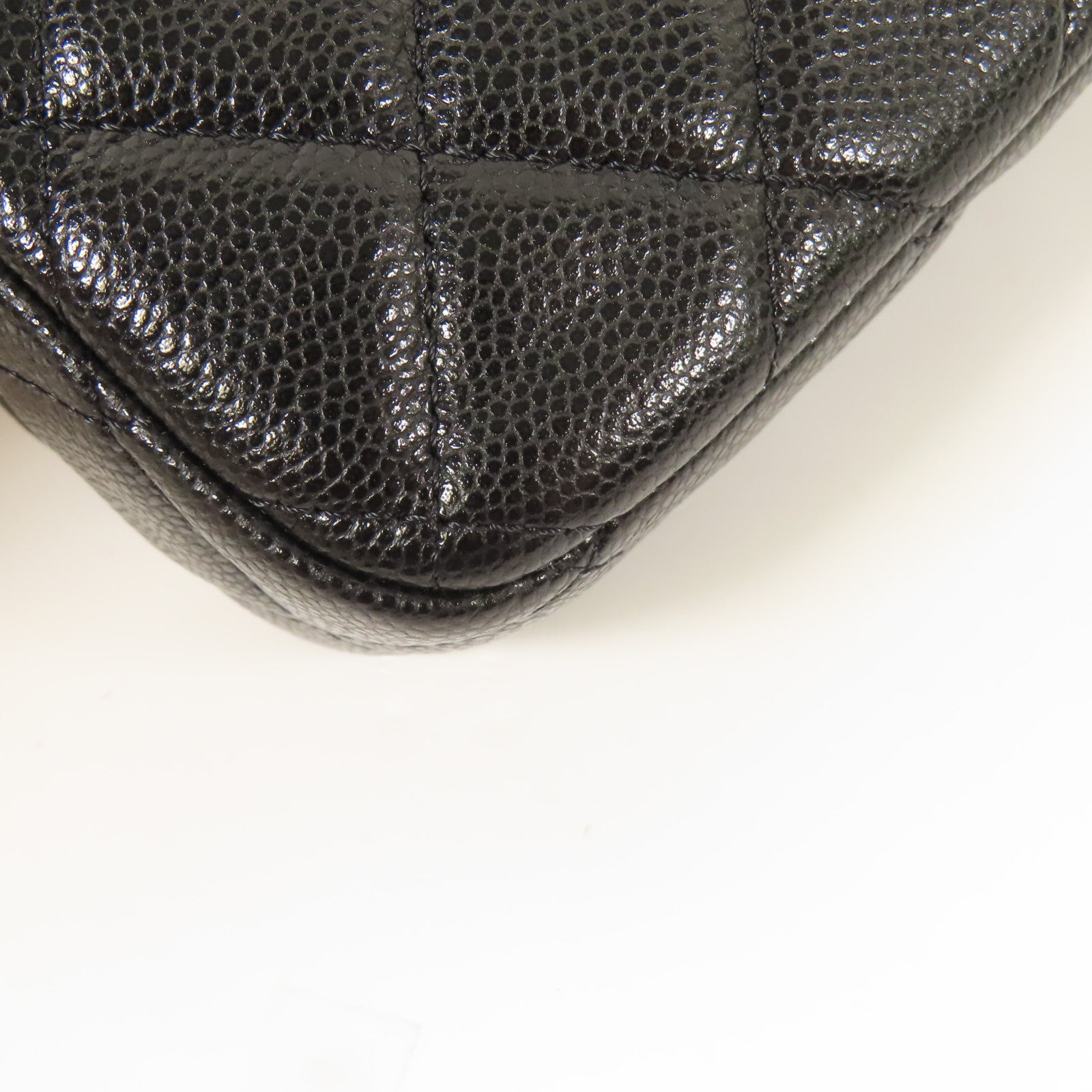 CHANEL 牛皮皮革Chain Shoulder金扣鏈帶肩背袋