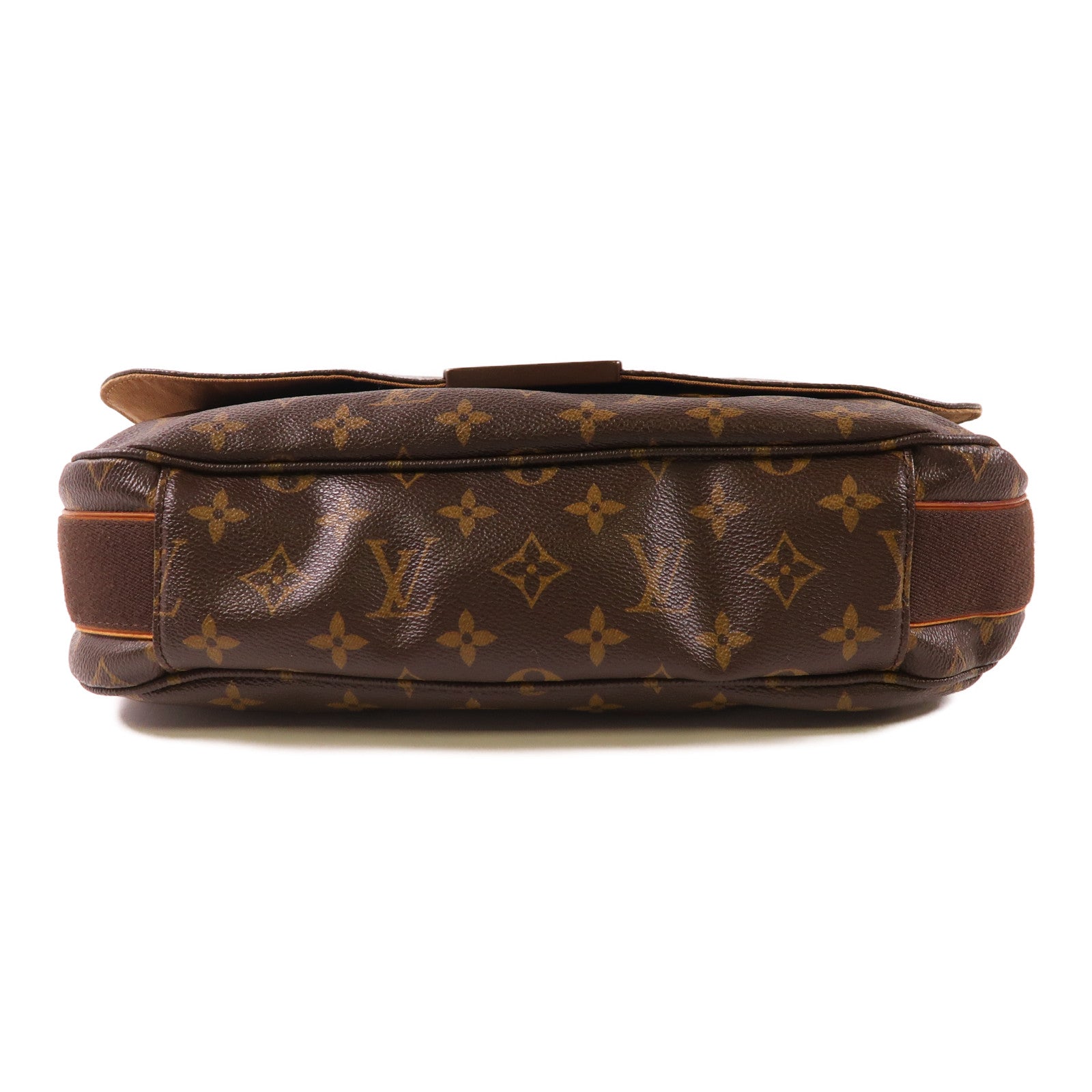 LOUIS VUITTON Monogram Abbesses金扣肩背袋棕色
