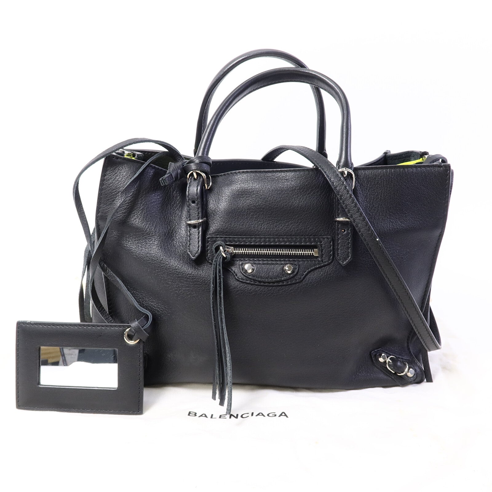 BALENCIAGA 牛皮皮革Paper A6 Zip Around手挽肩背兩用袋