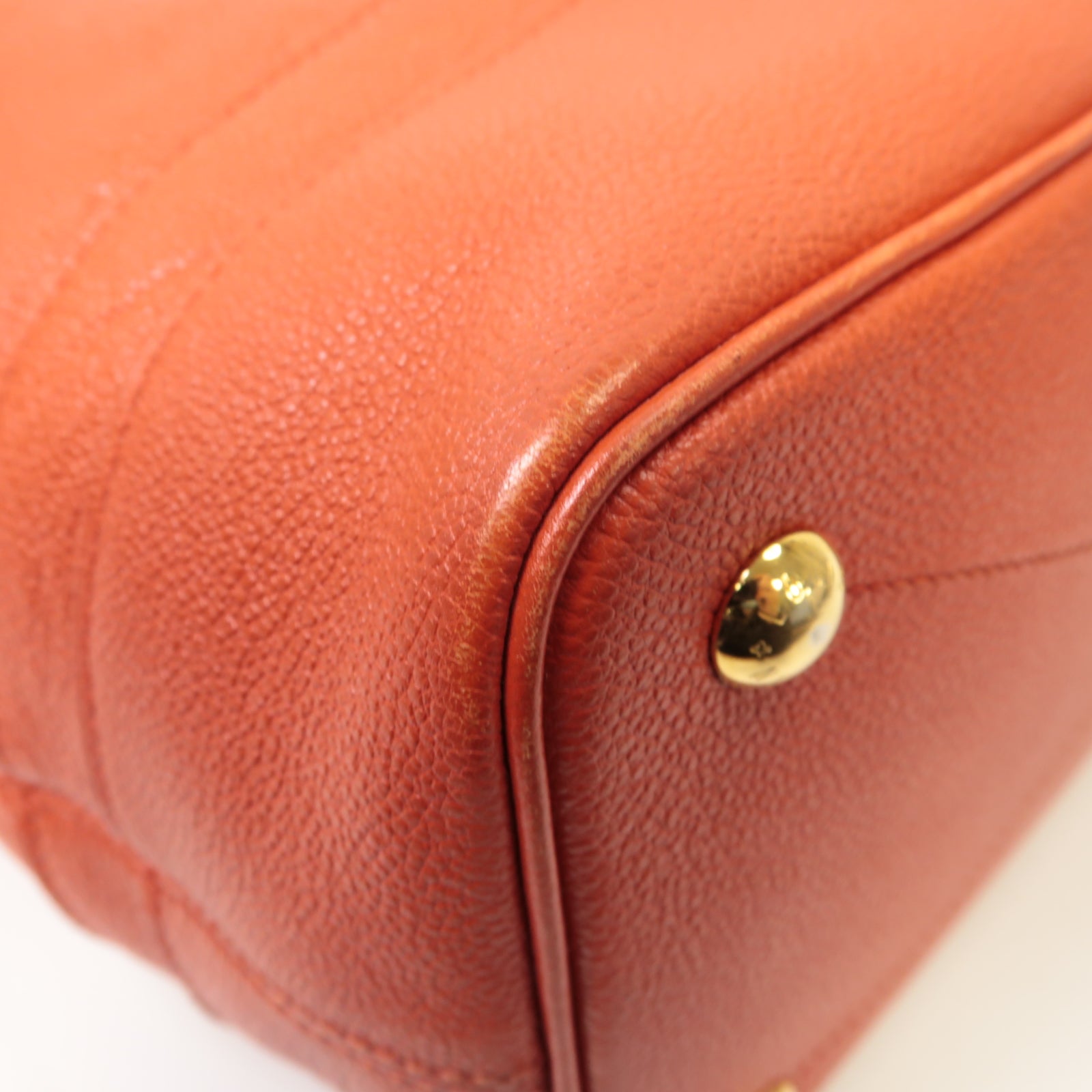 LOUIS VUITTON 【激減優惠】Monogram Empreinte Citadine PM金扣肩背袋紅色