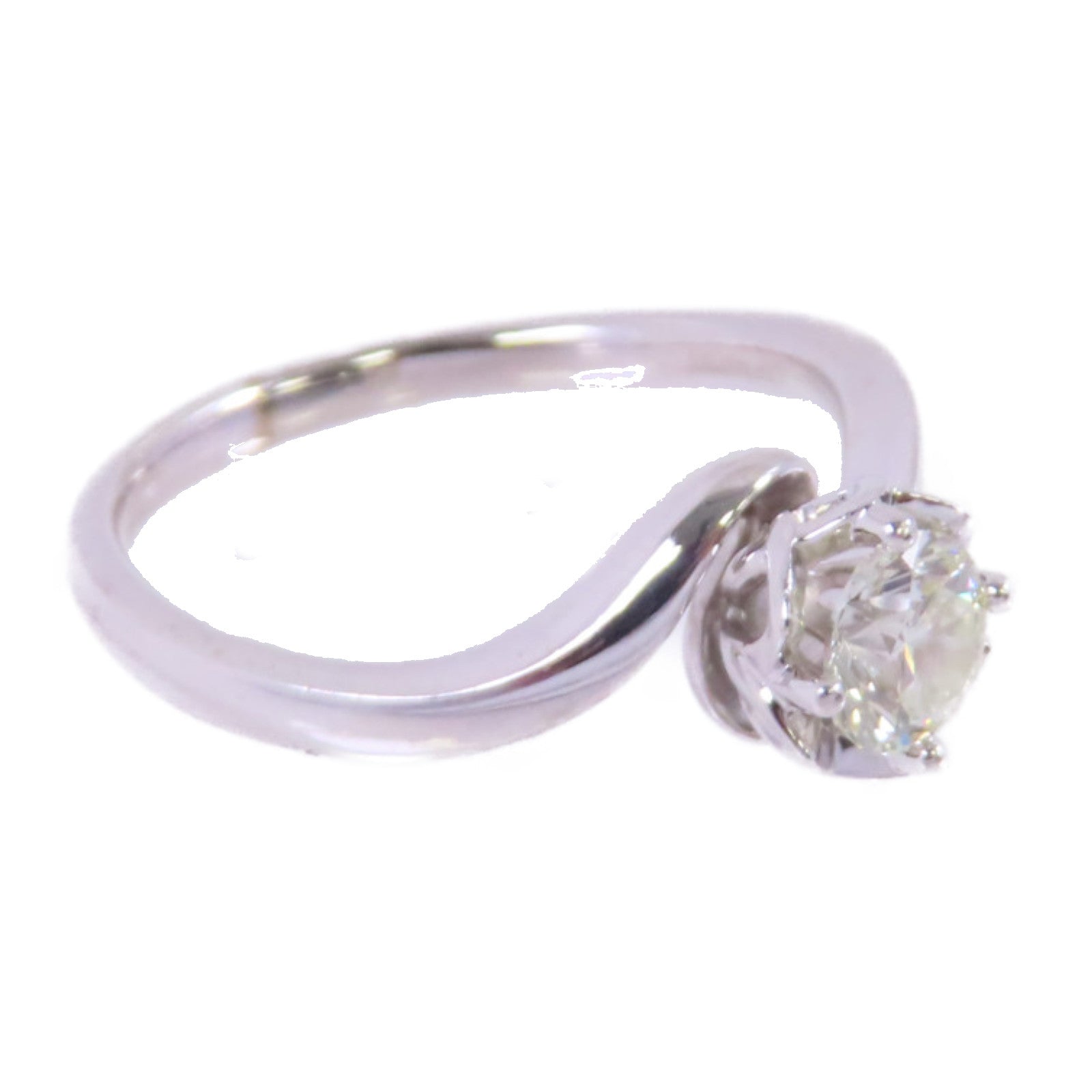 JEWELRY 【激減優惠】18K白金Diamond Ring 0.635ct鑽石戒指US#8