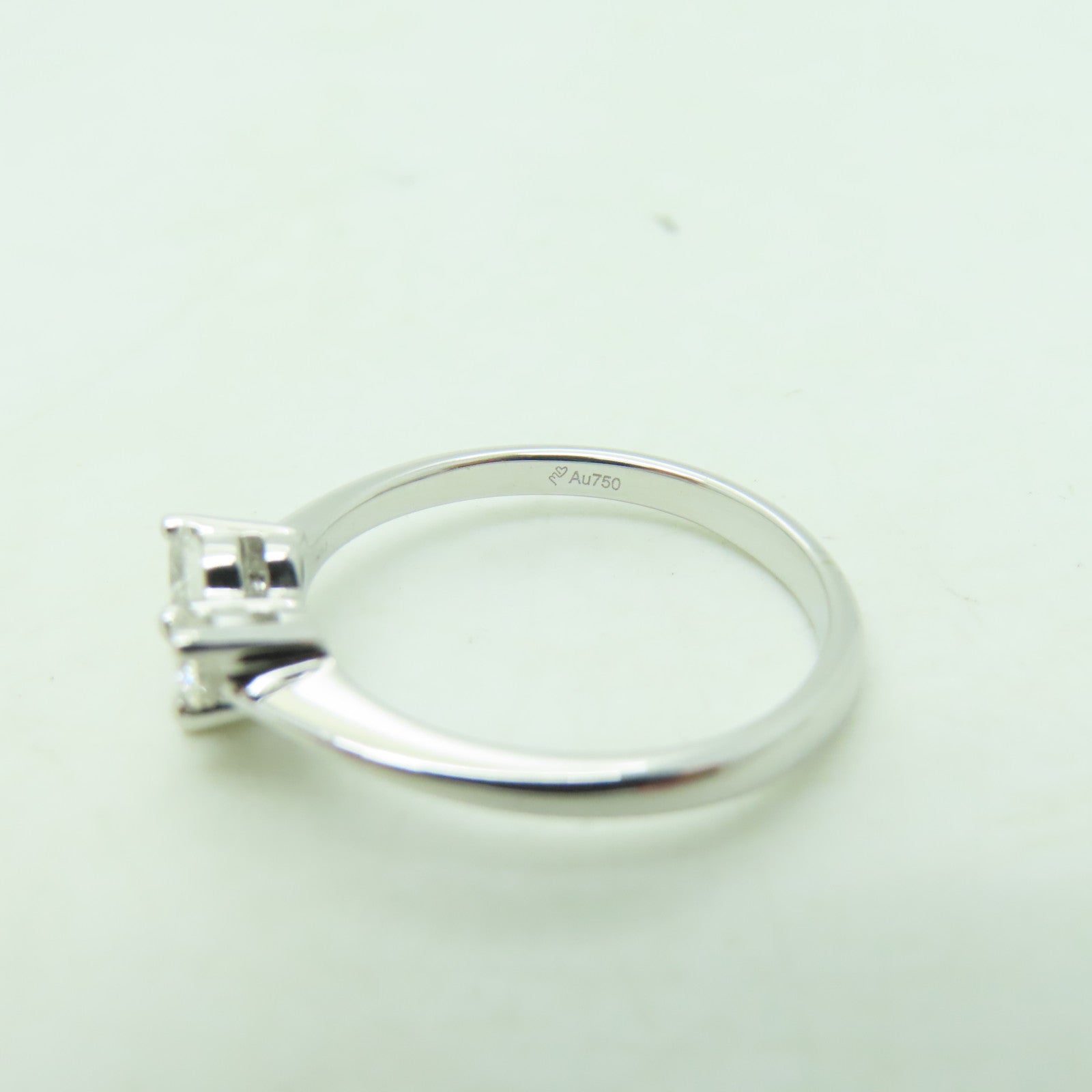 JEWELRY 【激減優惠】K18白金Ring0.20ct/0.09ct 鑽石戒指US#5