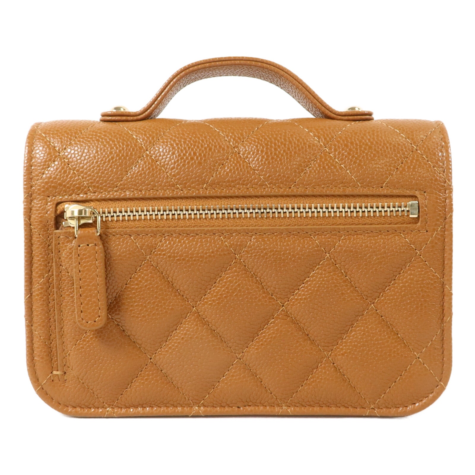 CHANEL 牛皮皮革Mini Business Affinity手挽肩背兩用袋