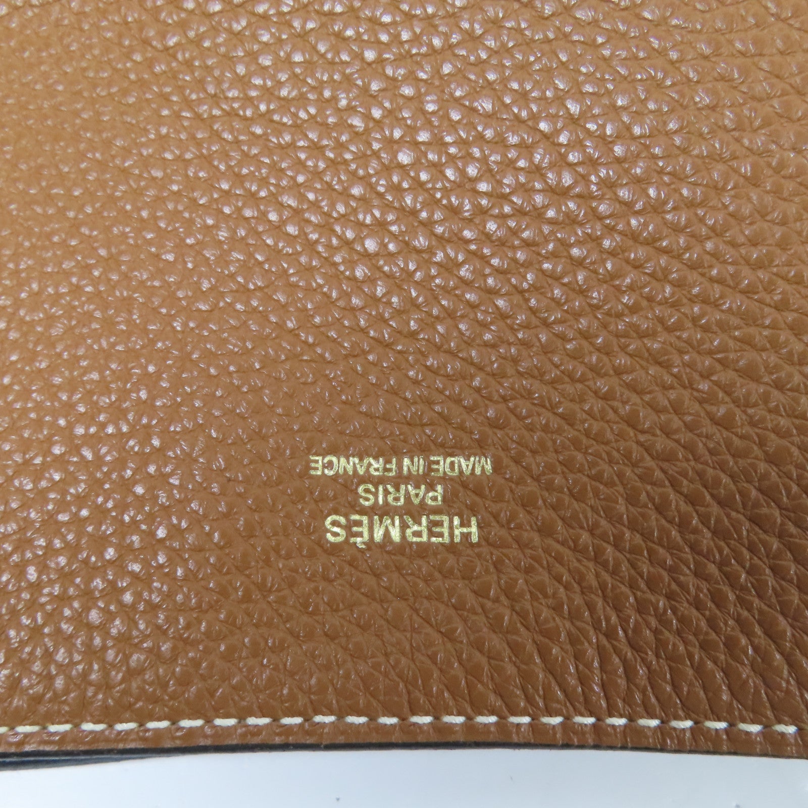 HERMES Clemence皮革Double Sens 28肩背袋Blue Encre/Gold