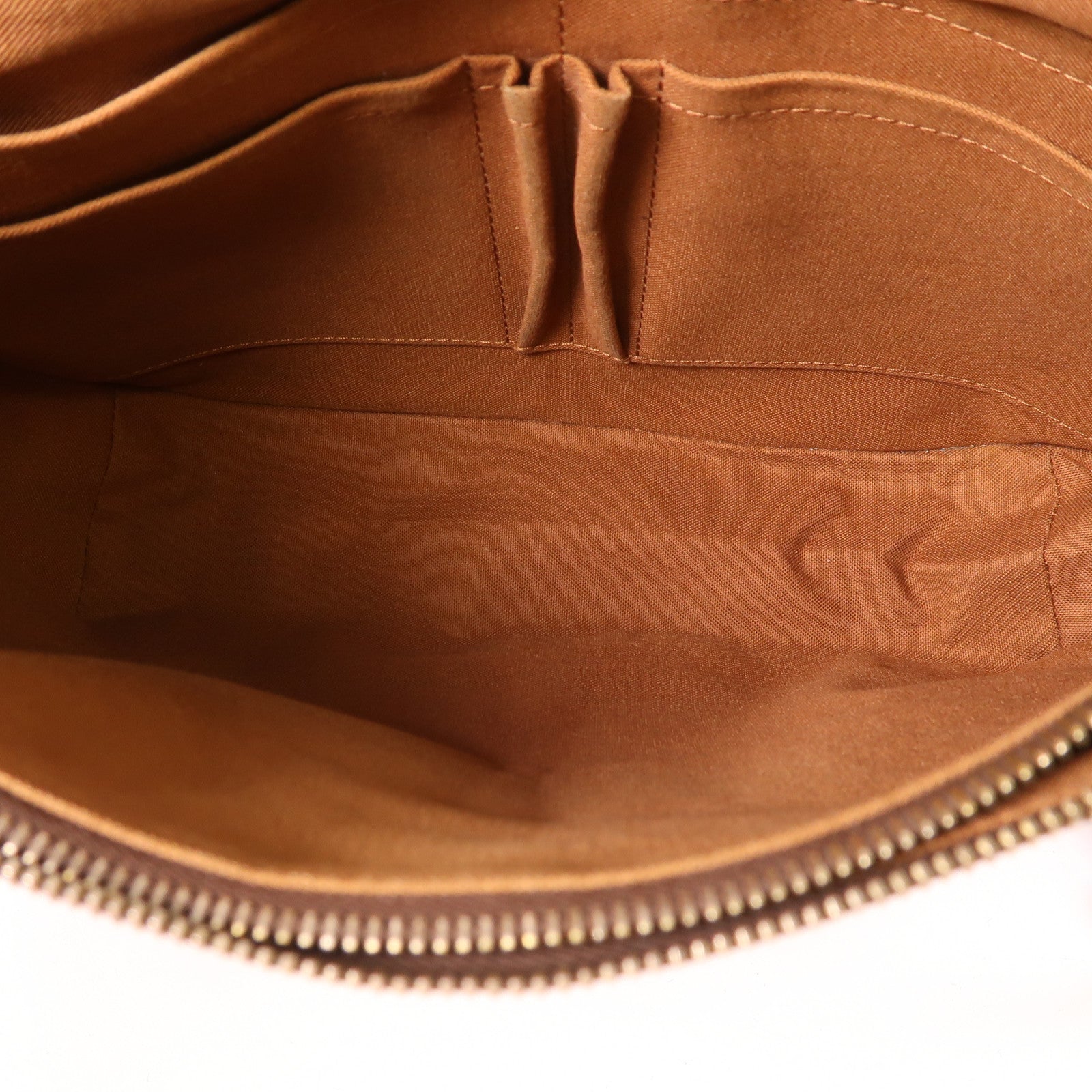 LOUIS VUITTON Monogram Abbesses金扣肩背袋棕色