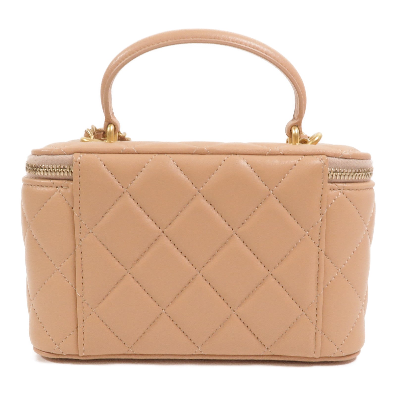 CHANEL 羊皮皮革Top Handle Vanity Case手挽肩背兩用袋
