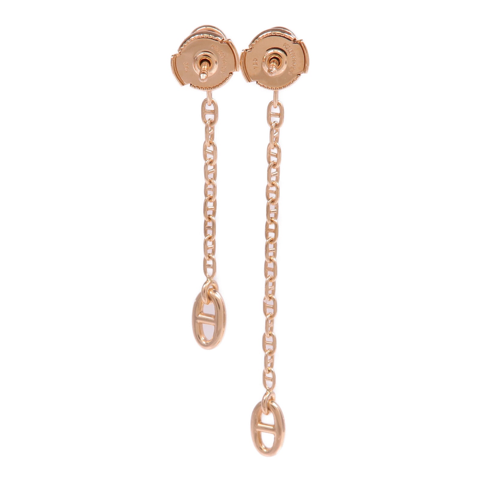 HERMES 18K玫瑰金New Farandole Drop Earrings鑽石耳環