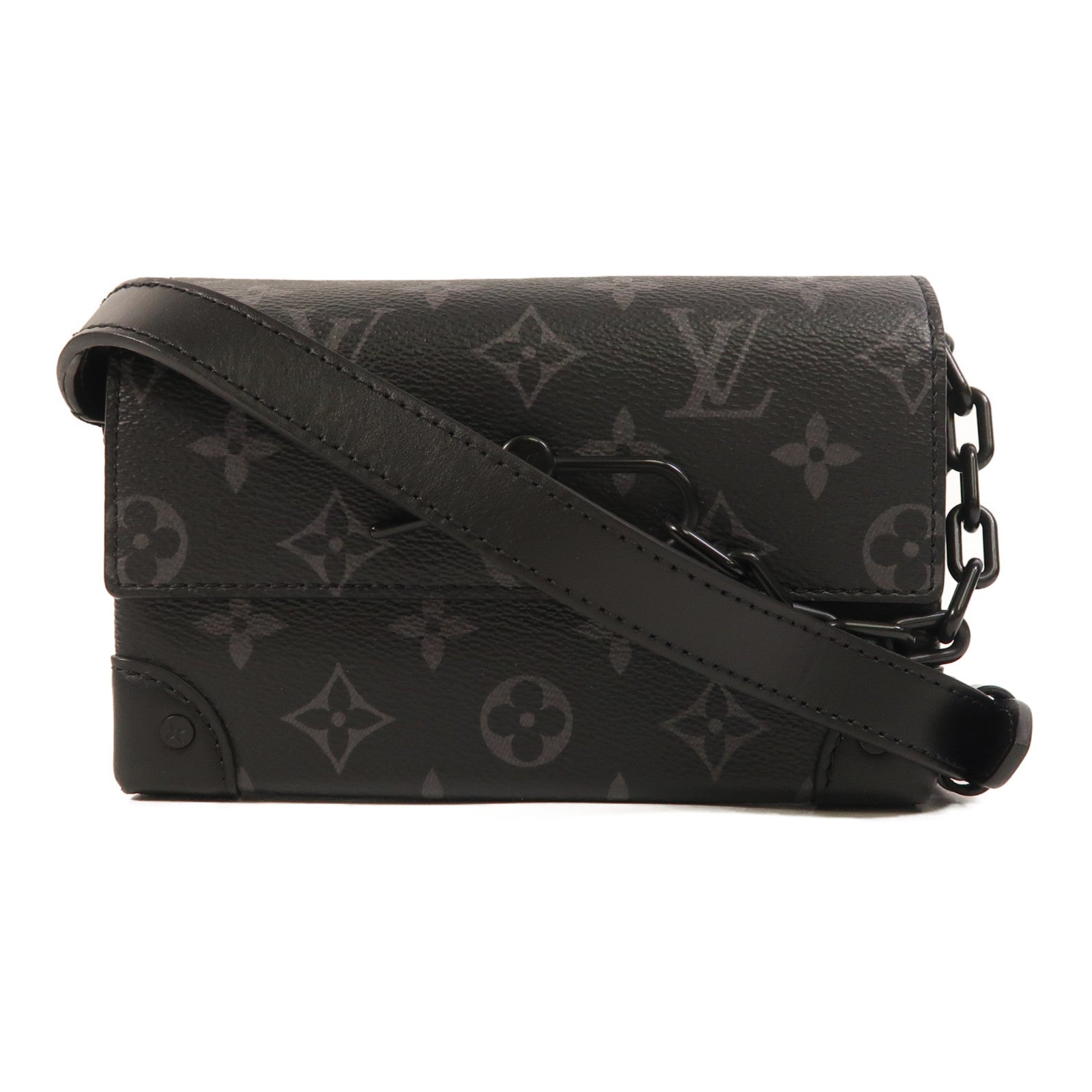 LOUIS VUITTON Monogram Eclipse Steamer Wearable Wallet肩背袋