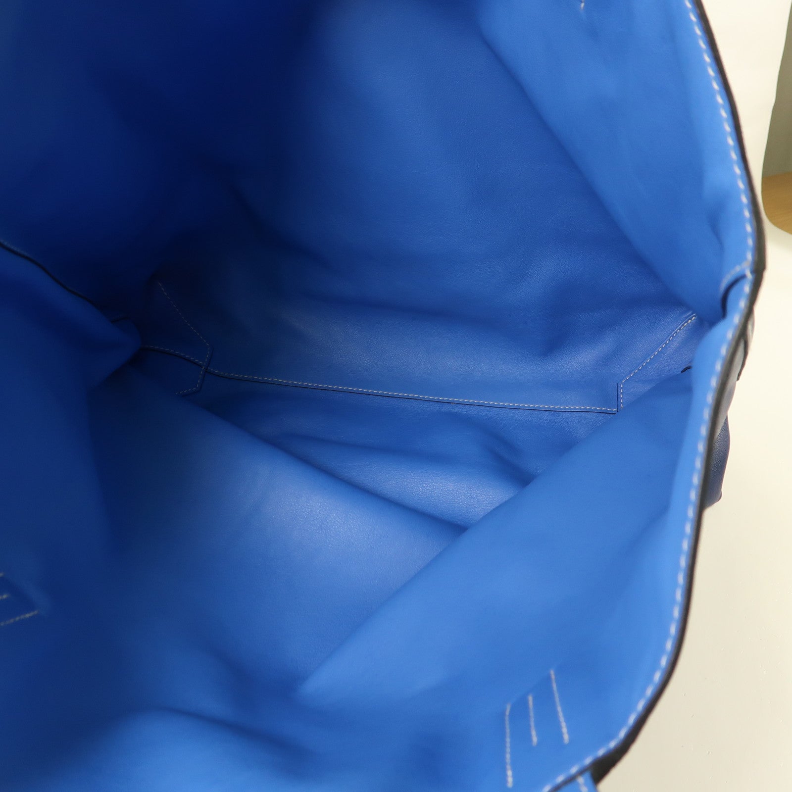 HERMES Swift皮革Double Sens肩背袋/手挽袋Bleu Hydra