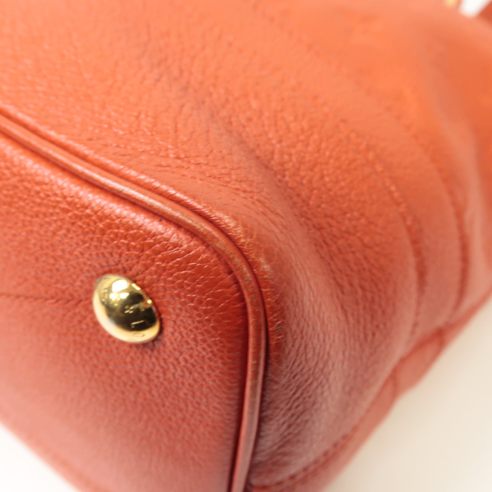 LOUIS VUITTON 【激減優惠】Monogram Empreinte Citadine PM金扣肩背袋紅色