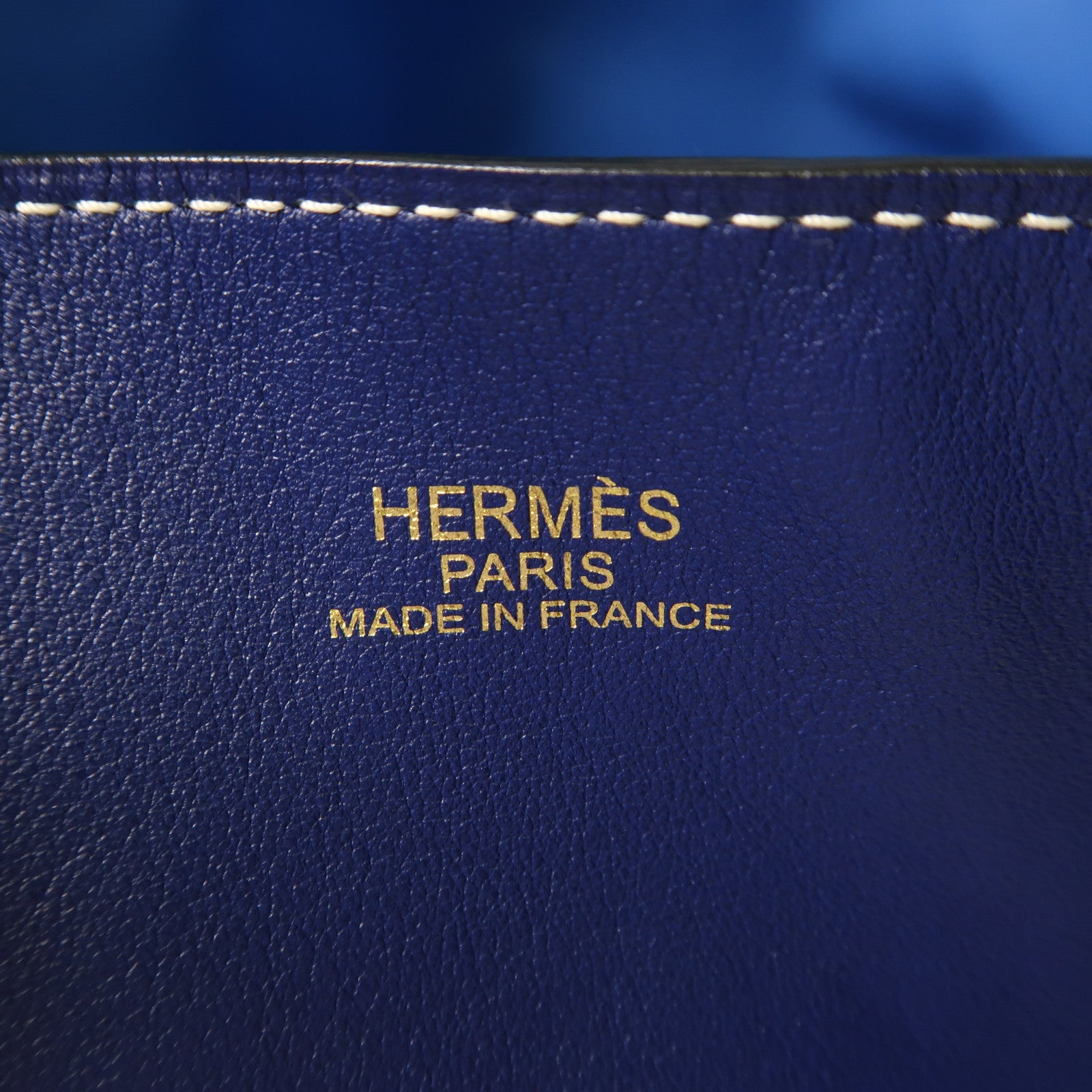 HERMES Swift皮革Double Sens肩背袋/手挽袋Bleu Hydra