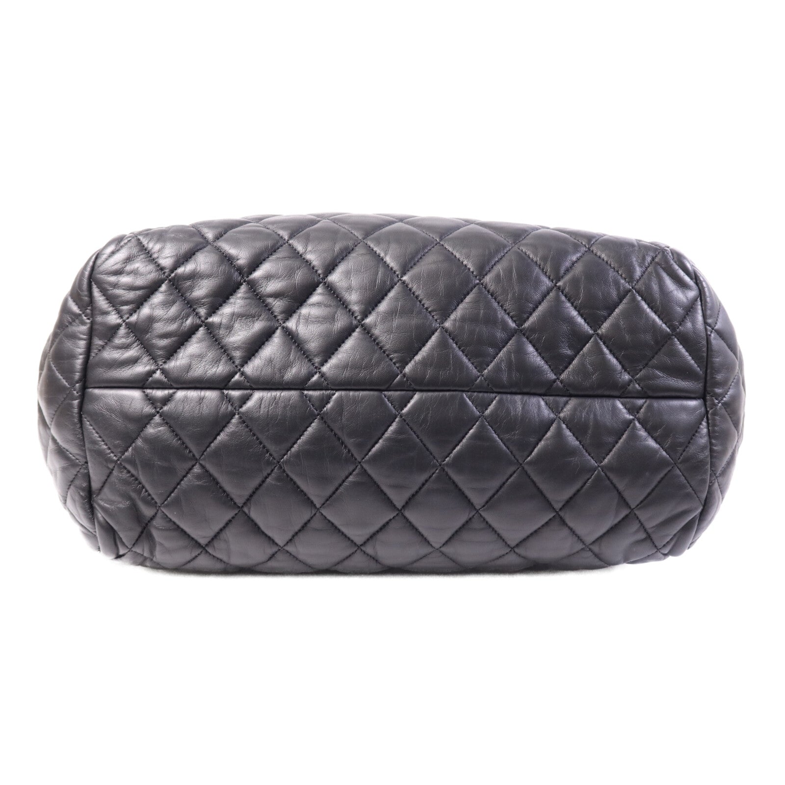 CHANEL 牛皮皮革Coco Cocoon銀扣手挽袋