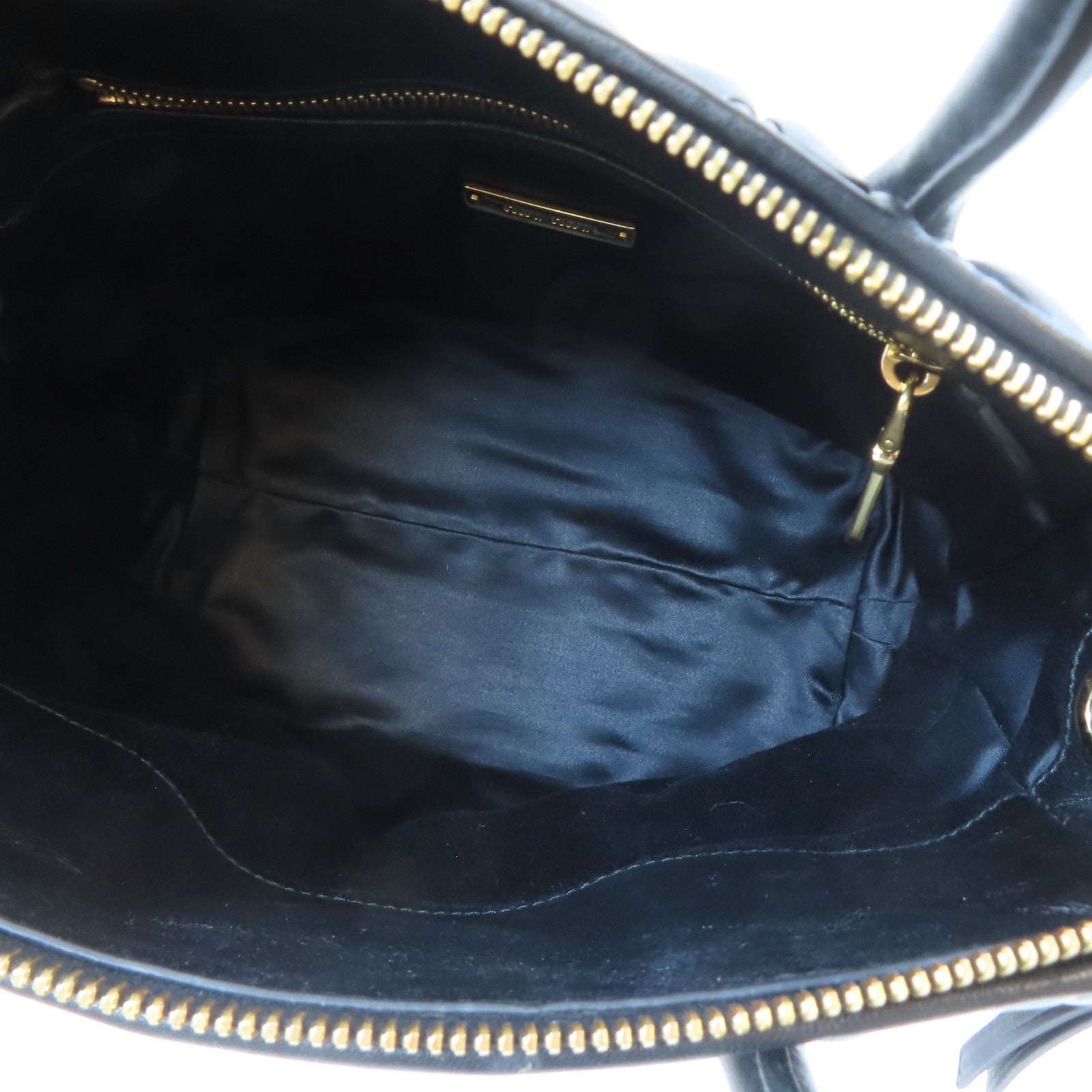 Miu Miu 牛皮皮革2 Way Shoulder Bag金扣手挽肩背兩用袋黑色
