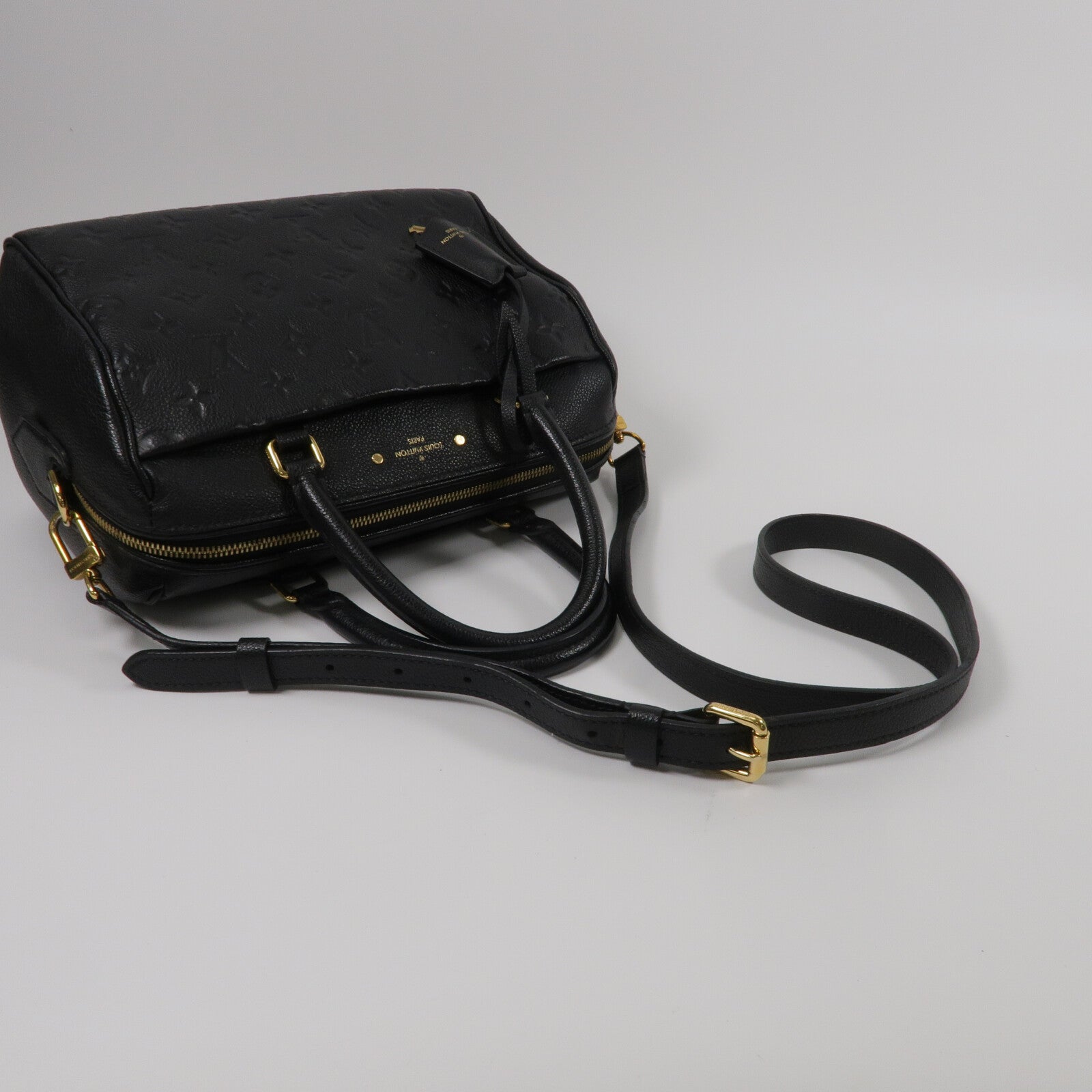 LOUIS VUITTON Monogram Empreinte Speedy Bandouliere 25手挽肩背兩用袋