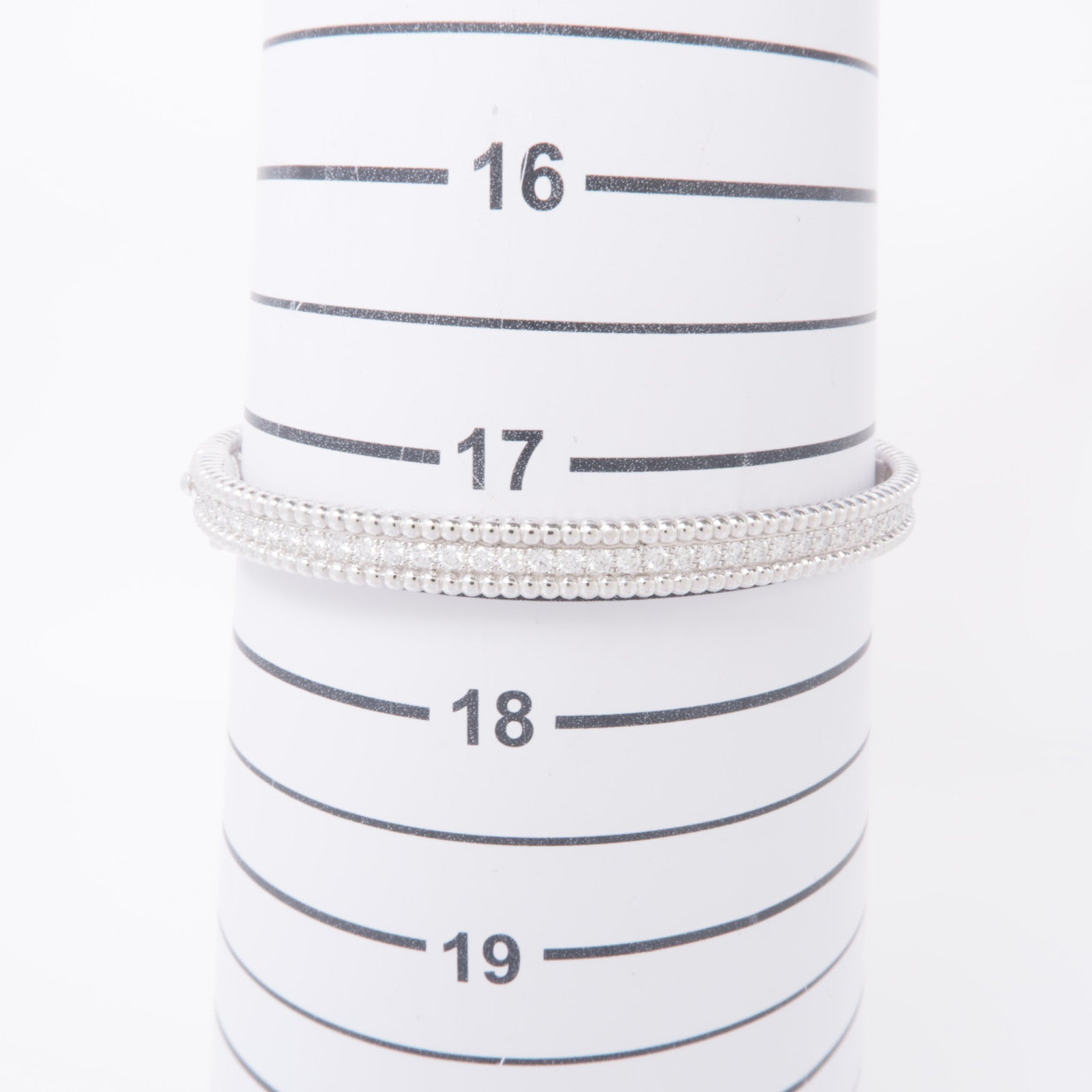 Van Cleef & Arpels 【激減優惠】18k白金Perlee Diamond Bangle手鐲