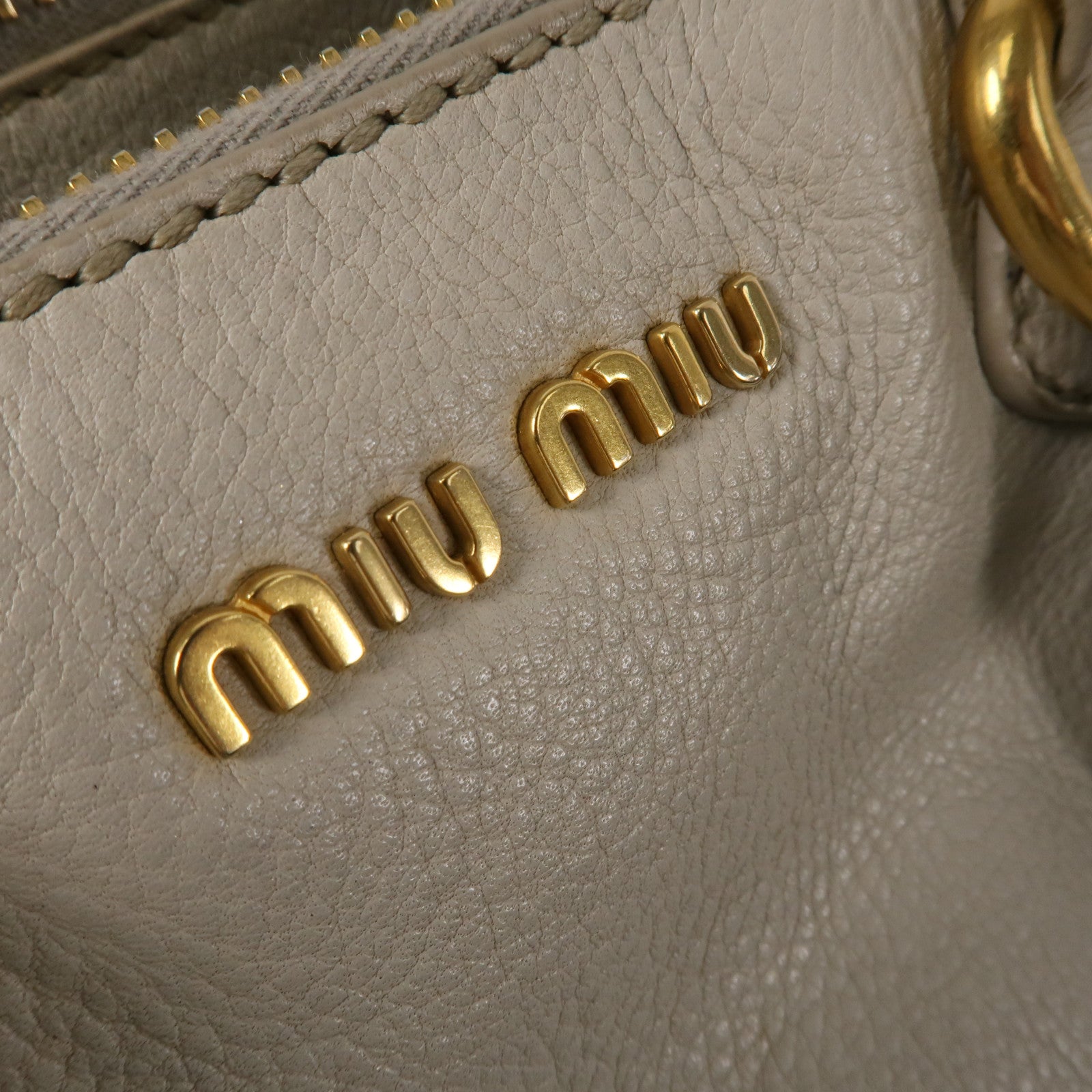 Miu Miu 牛皮皮革2 Way Shoulder手挽肩背兩用袋