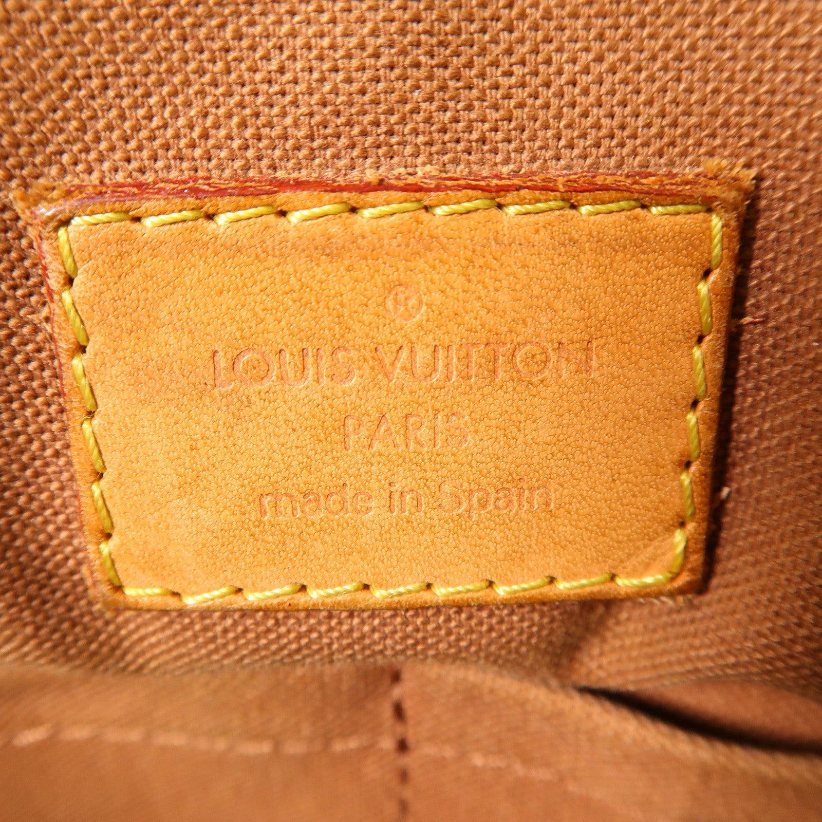 LOUIS VUITTON Monogram Abbesses金扣肩背袋棕色