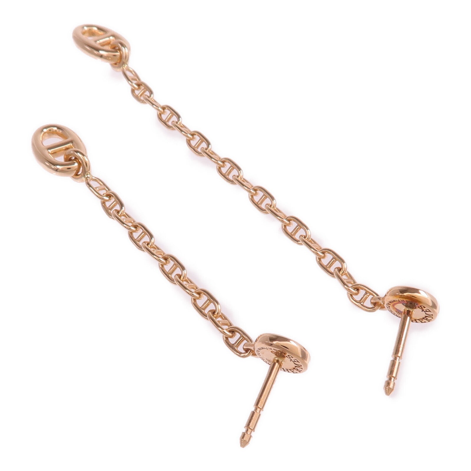HERMES 18K玫瑰金New Farandole Drop Earrings鑽石耳環