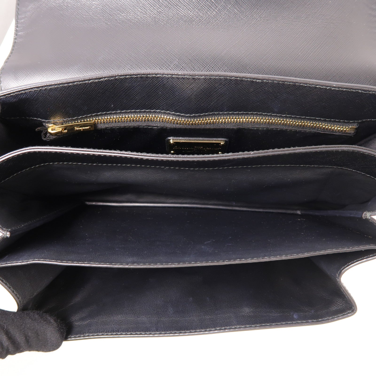 Salvatore Ferragamo 牛皮皮革Shoulder Bag金扣肩背袋