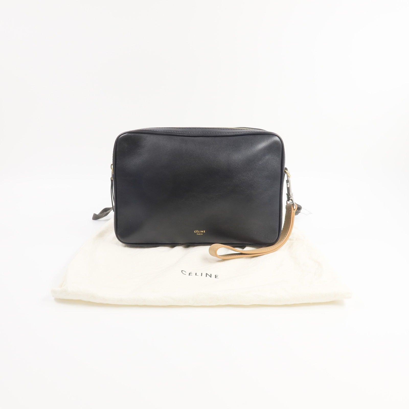 CELINE 牛皮皮革Dragonne Pouch手拿包