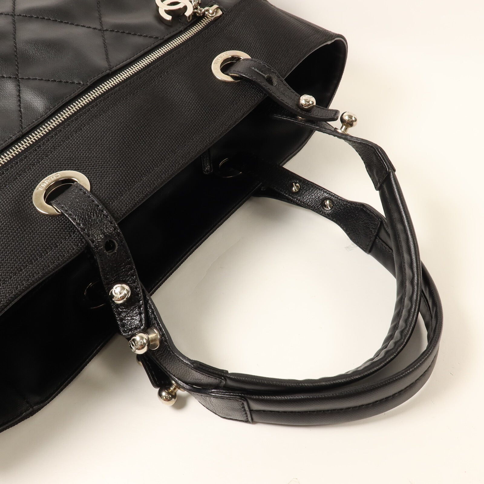 CHANEL 帆布Biarritz Tote Bag Large手挽袋