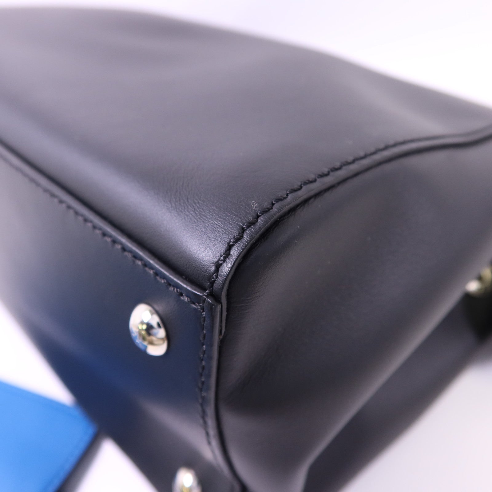 FENDI 牛皮皮革Dotcom 2 Way Shoulder Bag銀扣手挽肩背兩用袋