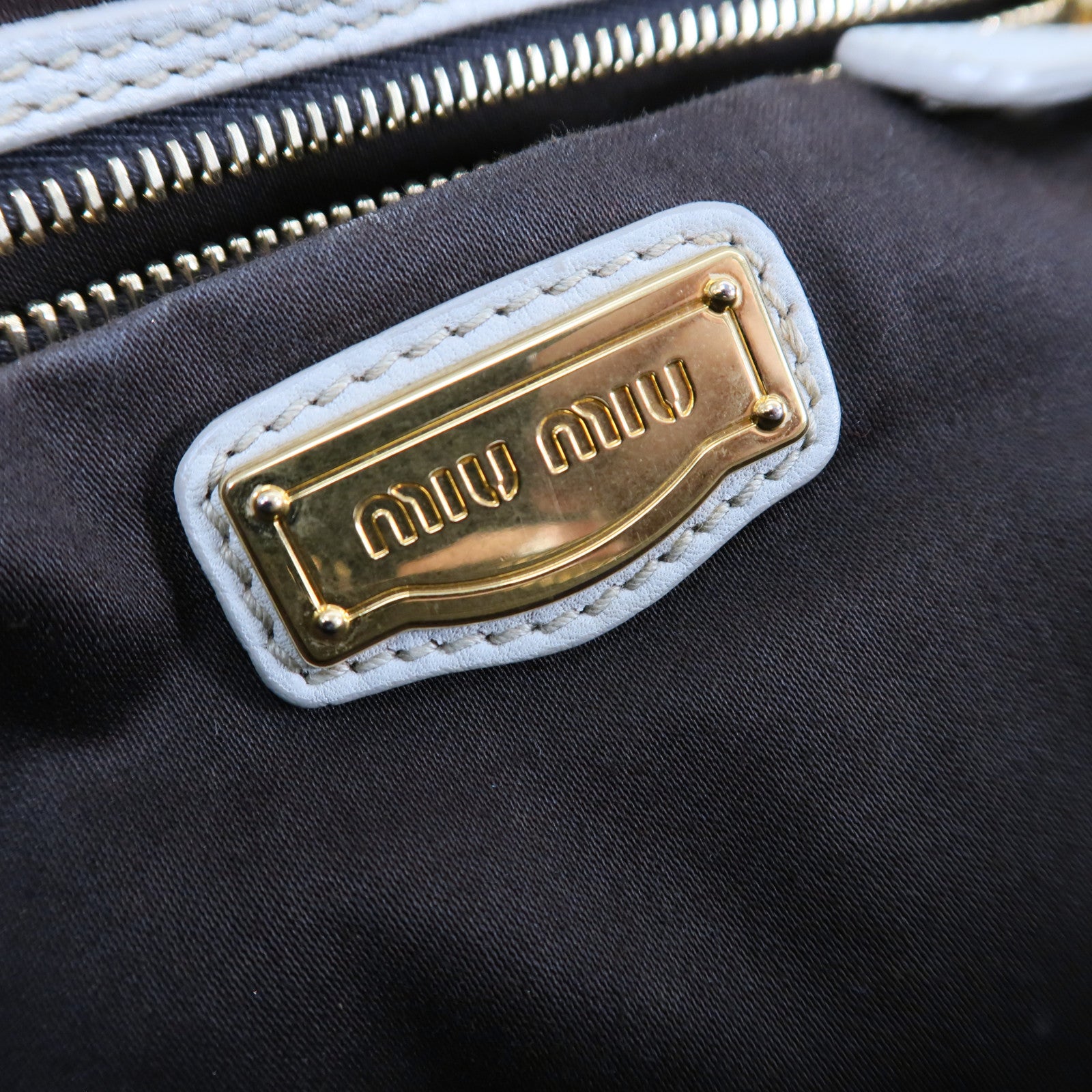Miu Miu 牛皮皮革2 Way Shoulder手挽肩背兩用袋