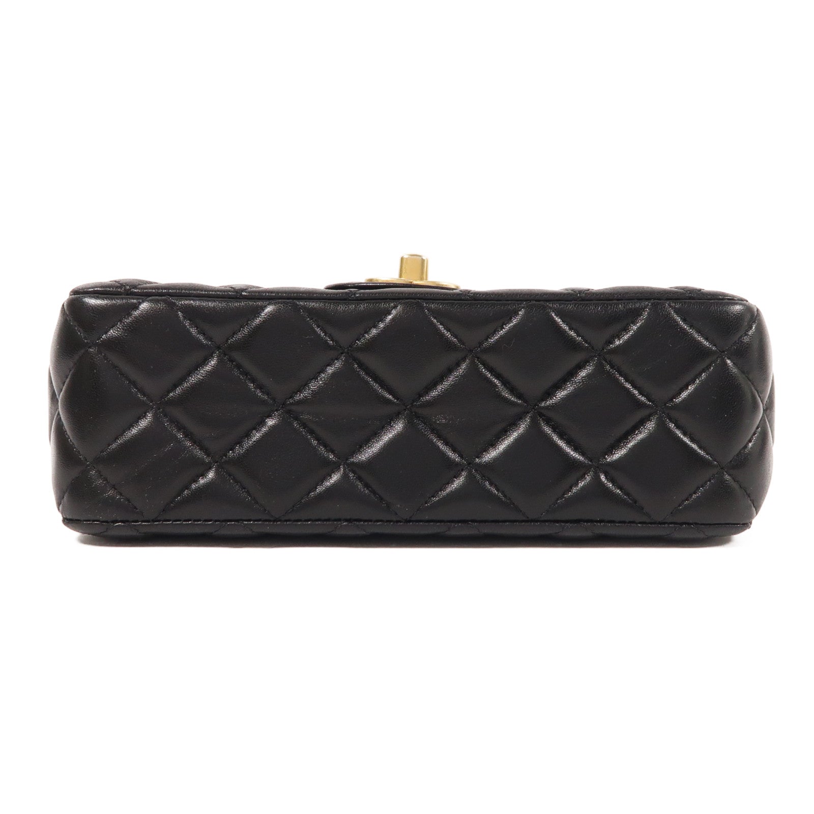 CHANEL 牛皮皮革2 Way Shoulder金扣手挽肩背兩用袋