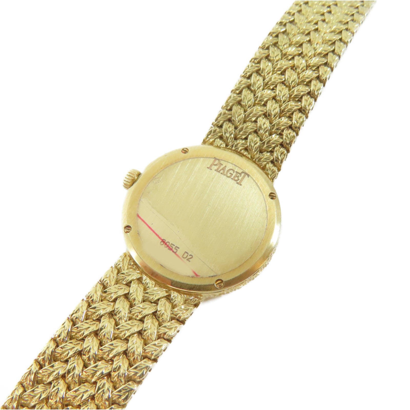 PIAGET Daniel Mink 18K黃金手錶石英機芯金色#13.25cm