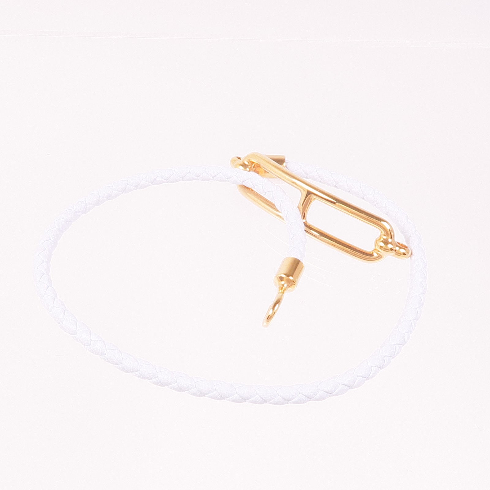 HERMES Swift皮革Roulis Double Tour手鏈T0 Blue Brume