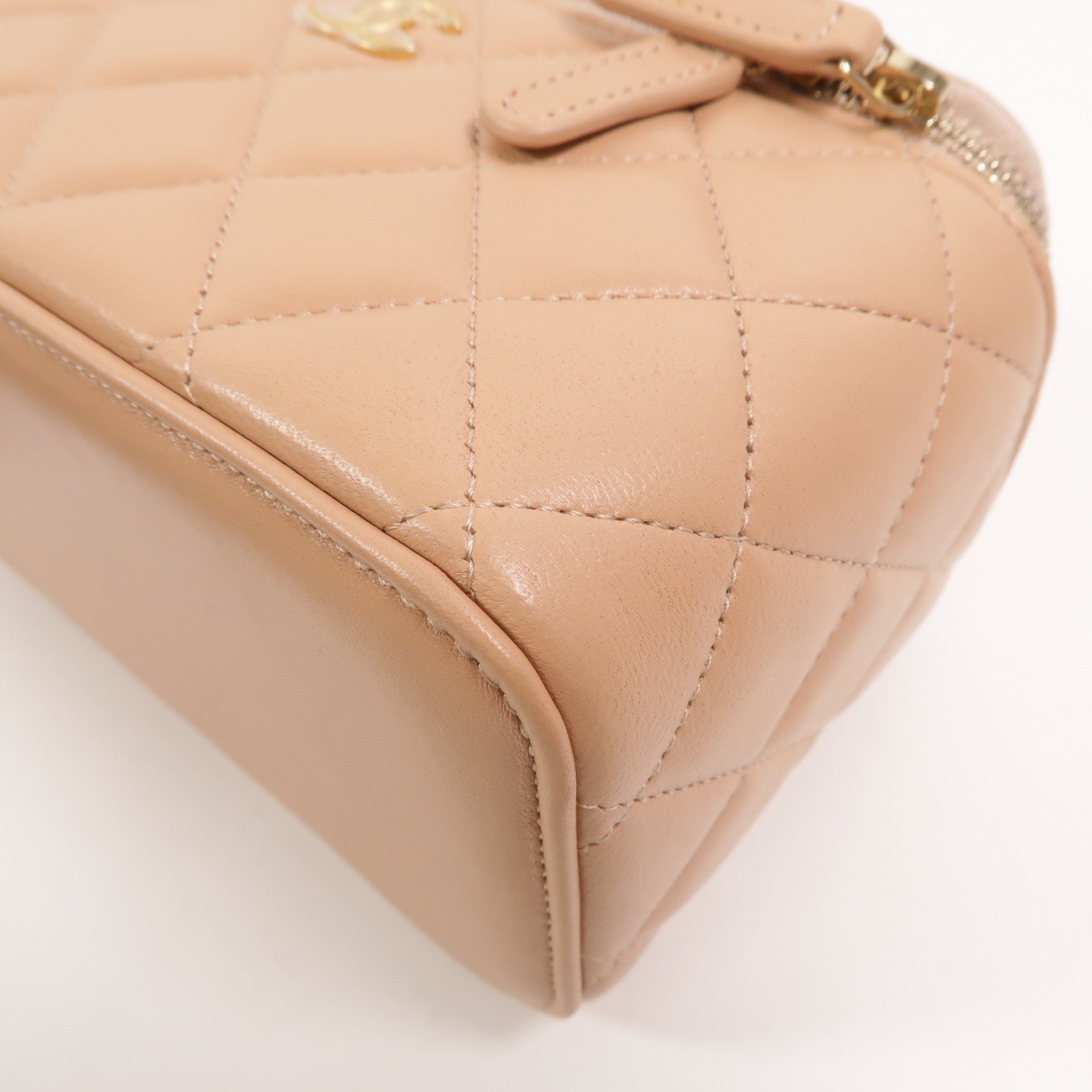 CHANEL 羊皮皮革Top Handle Vanity Case手挽肩背兩用袋