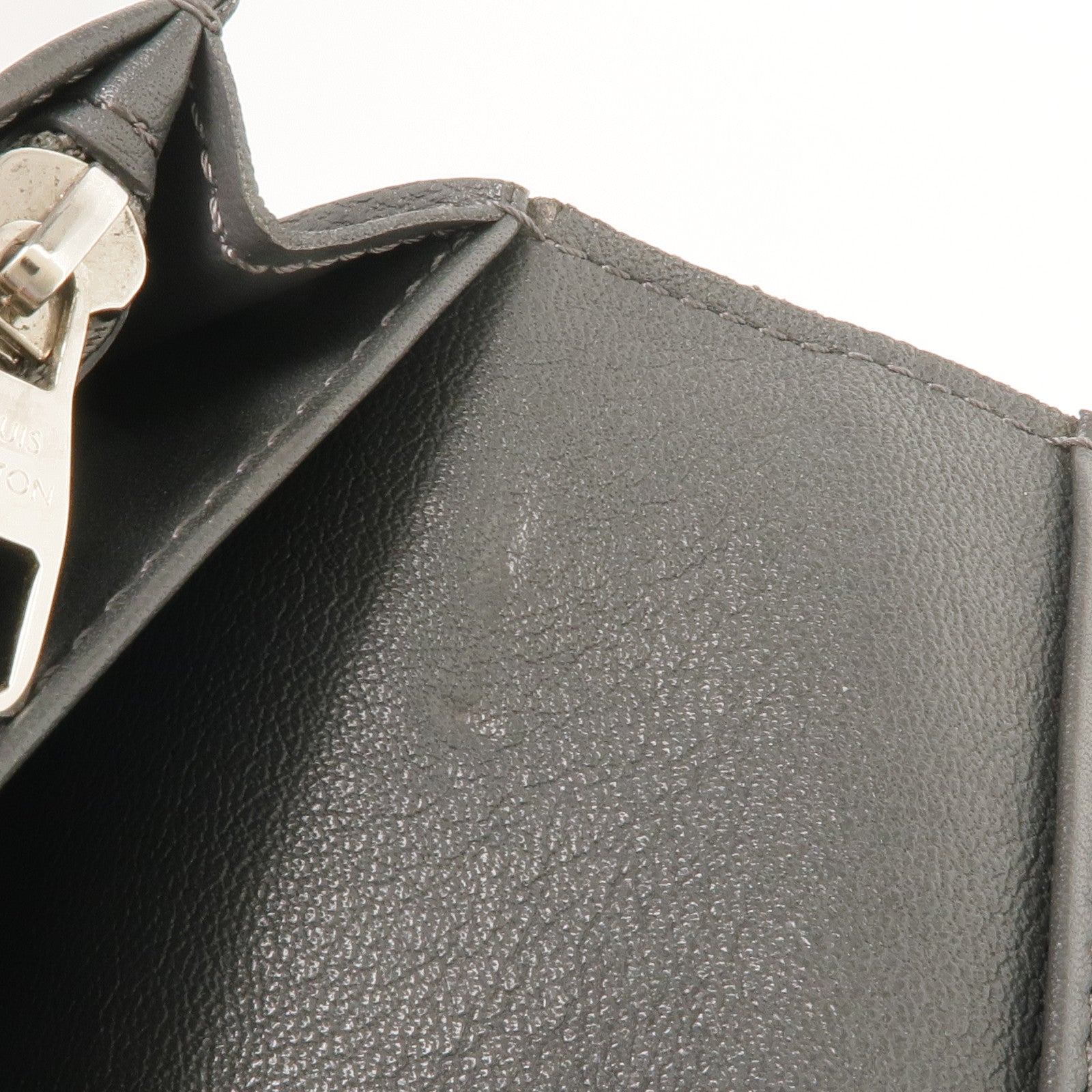 LOUIS VUITTON 牛皮皮革Brazza Long Wallet銀扣長錢包