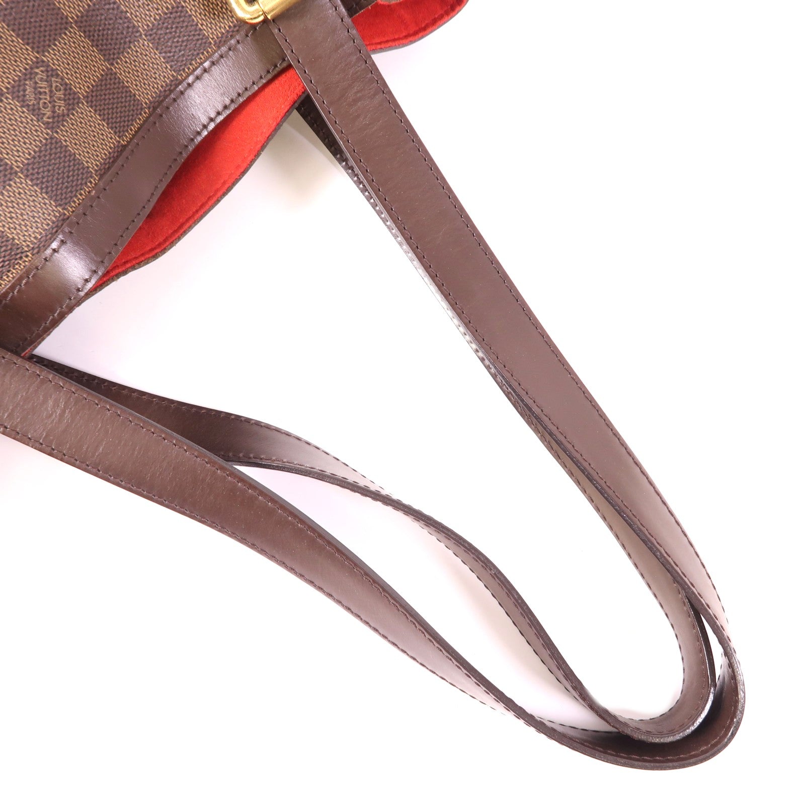 LOUIS VUITTON Damier Hampstead MM金扣手挽袋