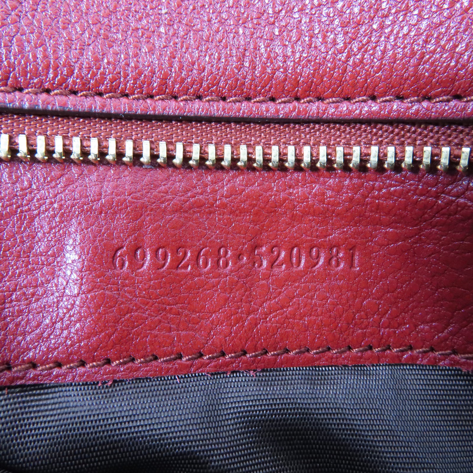 GUCCI 【激減優惠】牛皮皮革Blondie金扣肩背袋紅色