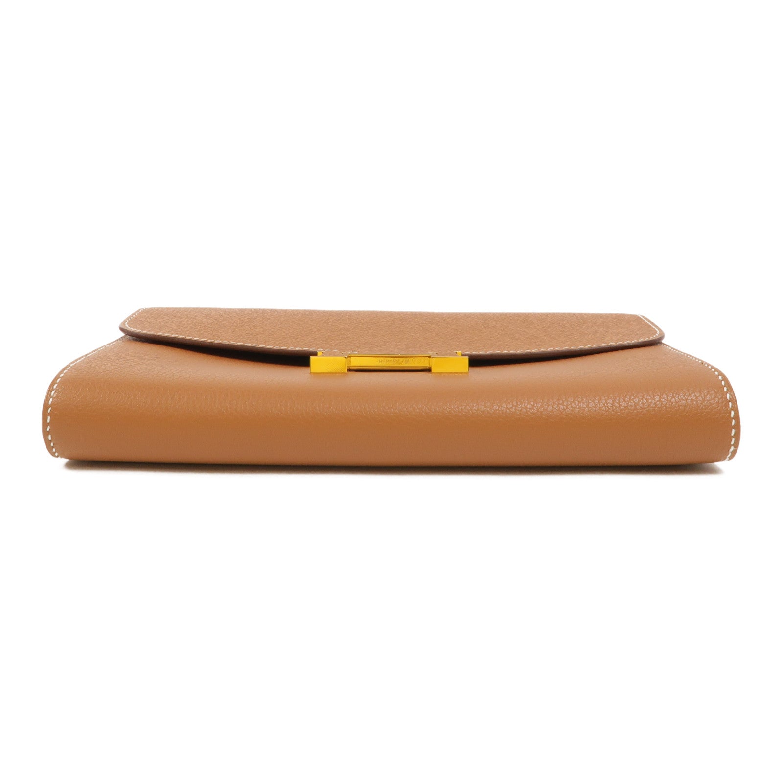 HERMES Evercolor皮革Constance To Go肩背袋Gold