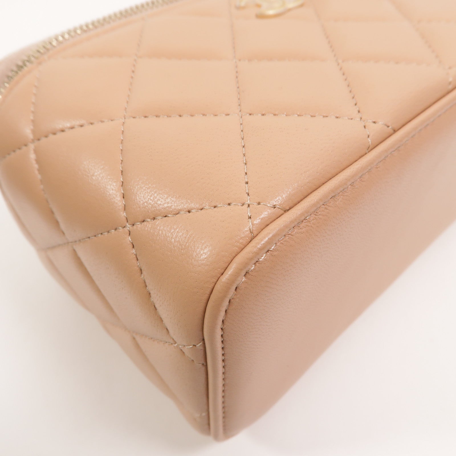 CHANEL 羊皮皮革Top Handle Vanity Case手挽肩背兩用袋