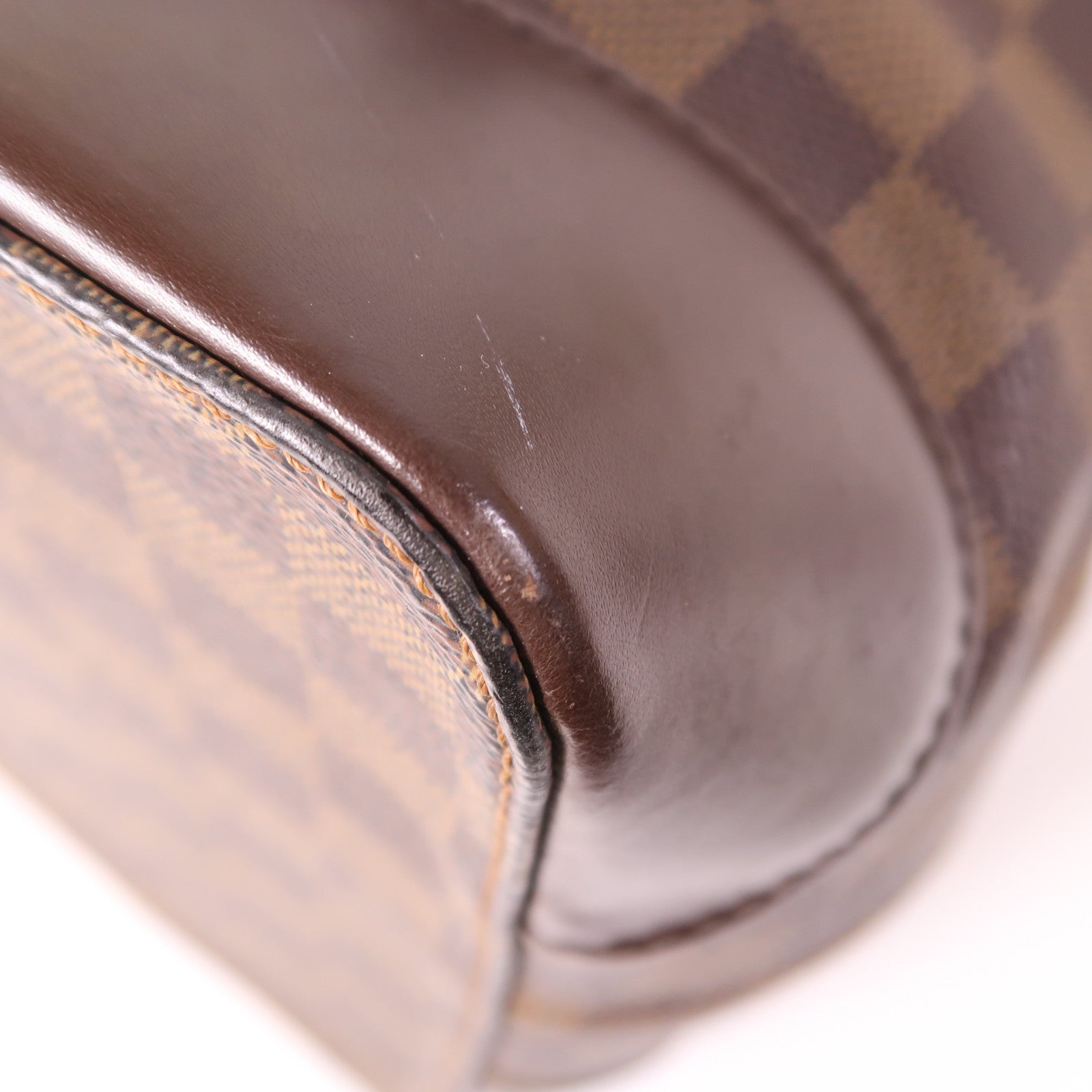 LOUIS VUITTON Damier Hampstead MM金扣手挽袋