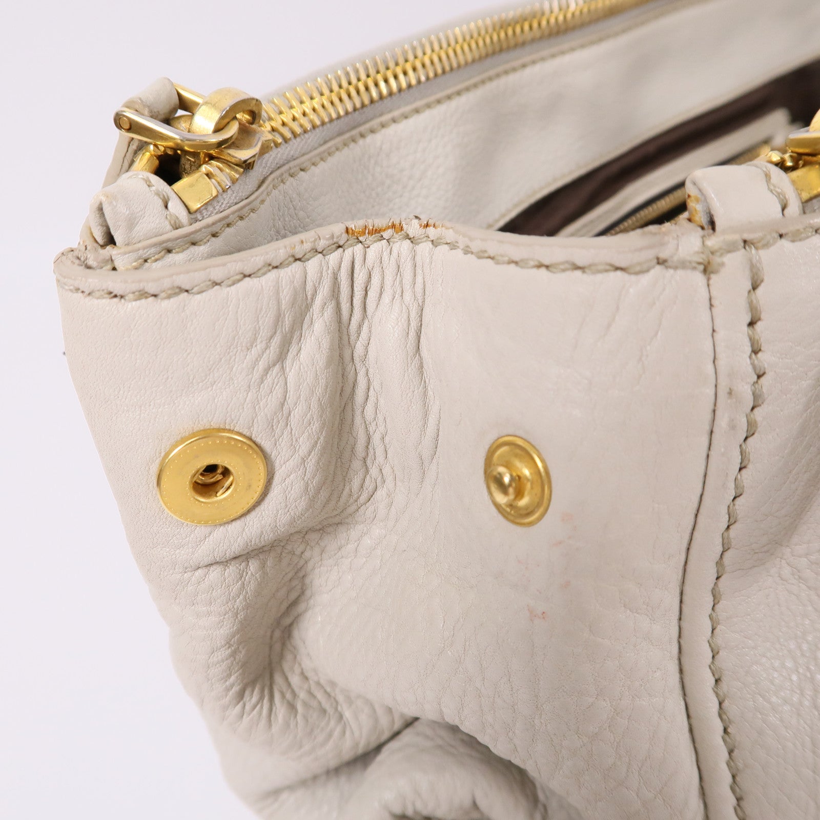 Miu Miu 牛皮皮革2 Way Shoulder手挽肩背兩用袋