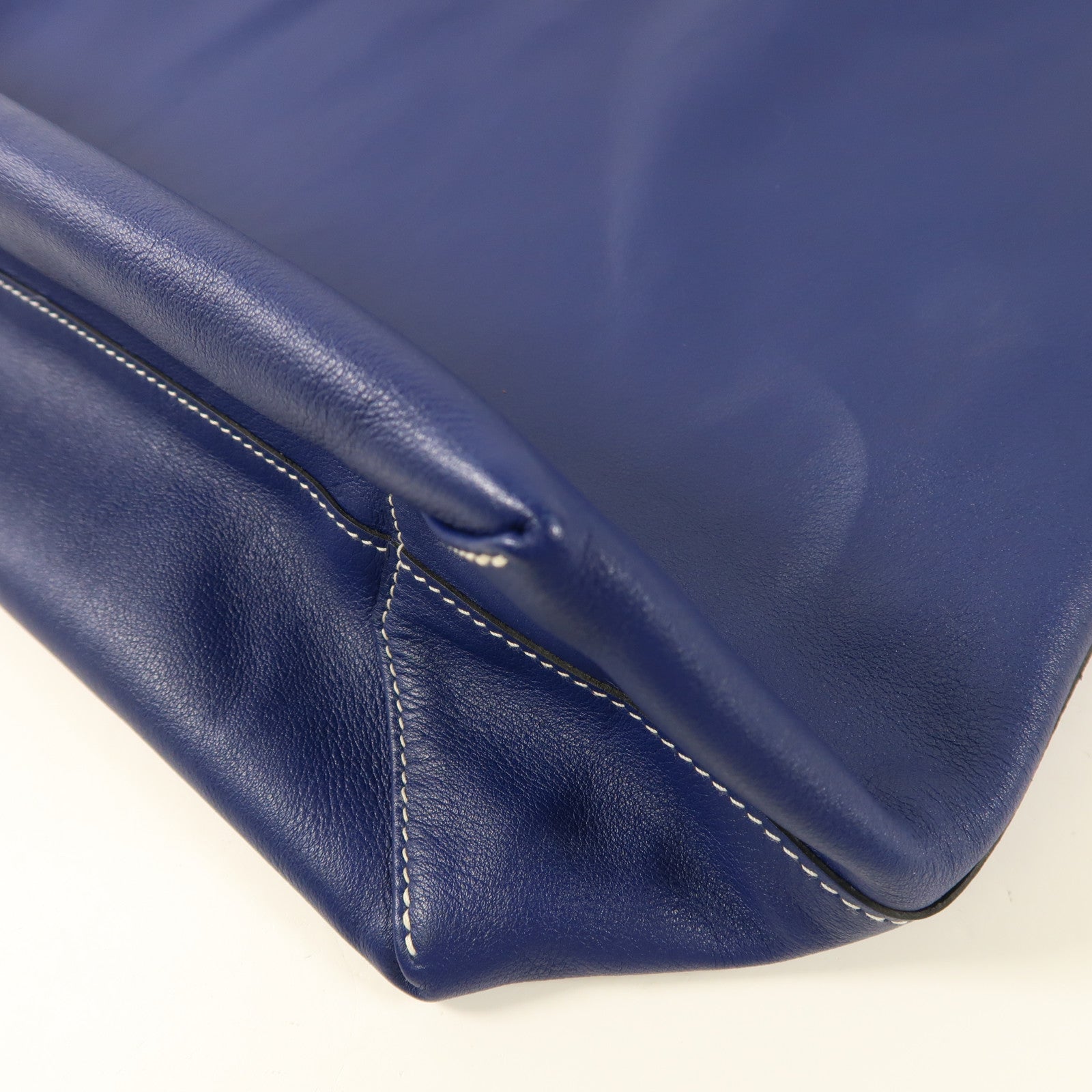 HERMES Swift皮革Double Sens肩背袋/手挽袋Bleu Hydra