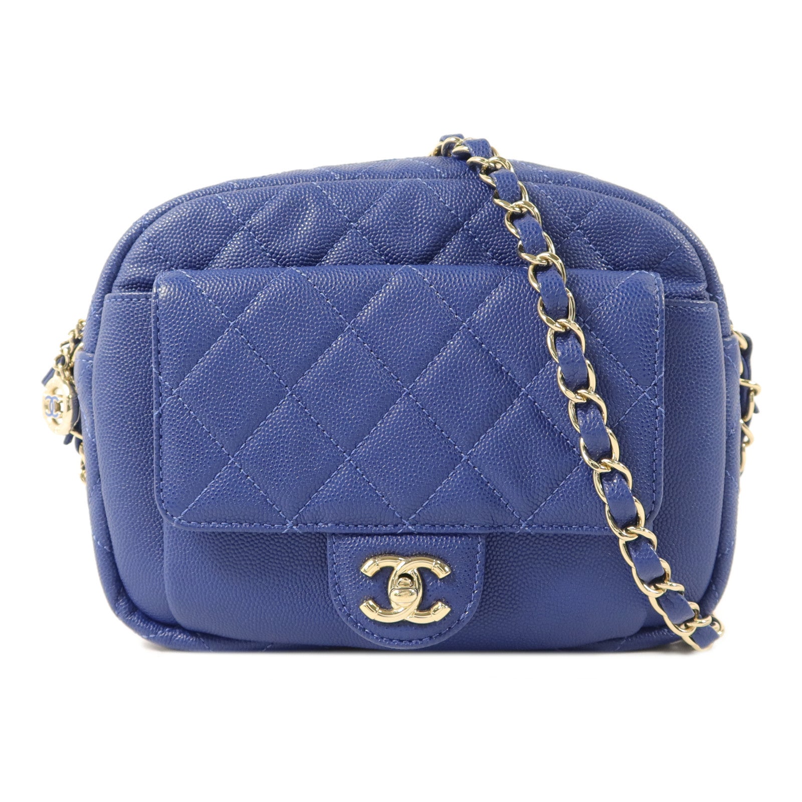 CHANEL 【激減優惠】牛皮皮革Chain Shoulder鏈帶肩背袋