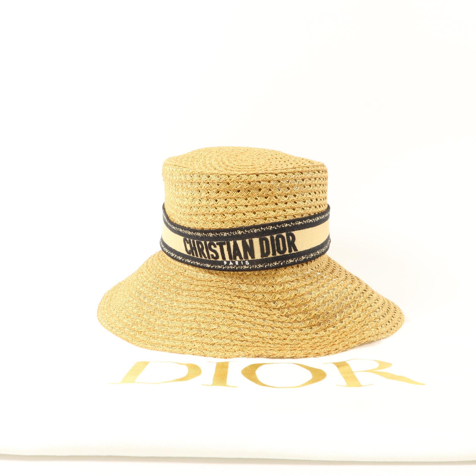 Dior 紙/聚酯纖維/棉質D-Bobby Large Brim Hat帽子