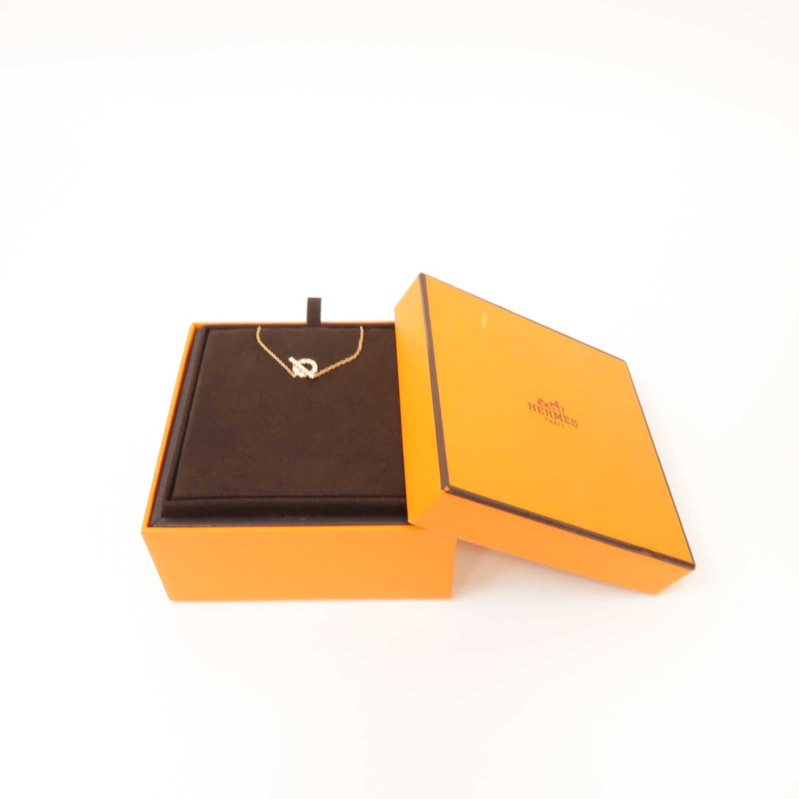 HERMES 18K黃金Finesse Diamond Necklace鑚石項鍊